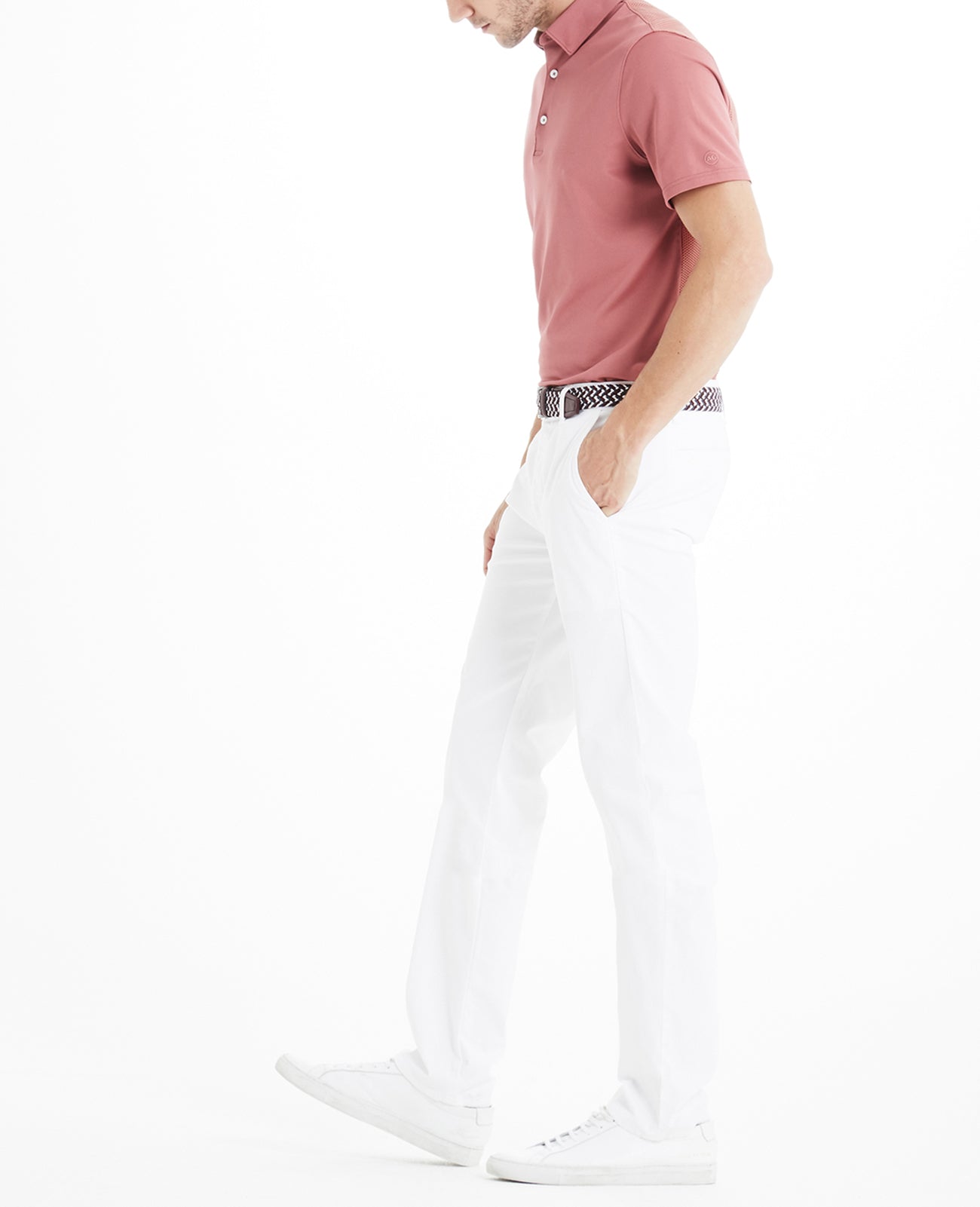 Andrew Trouser Bright White Green Label Collection Men Bottoms Photo 2