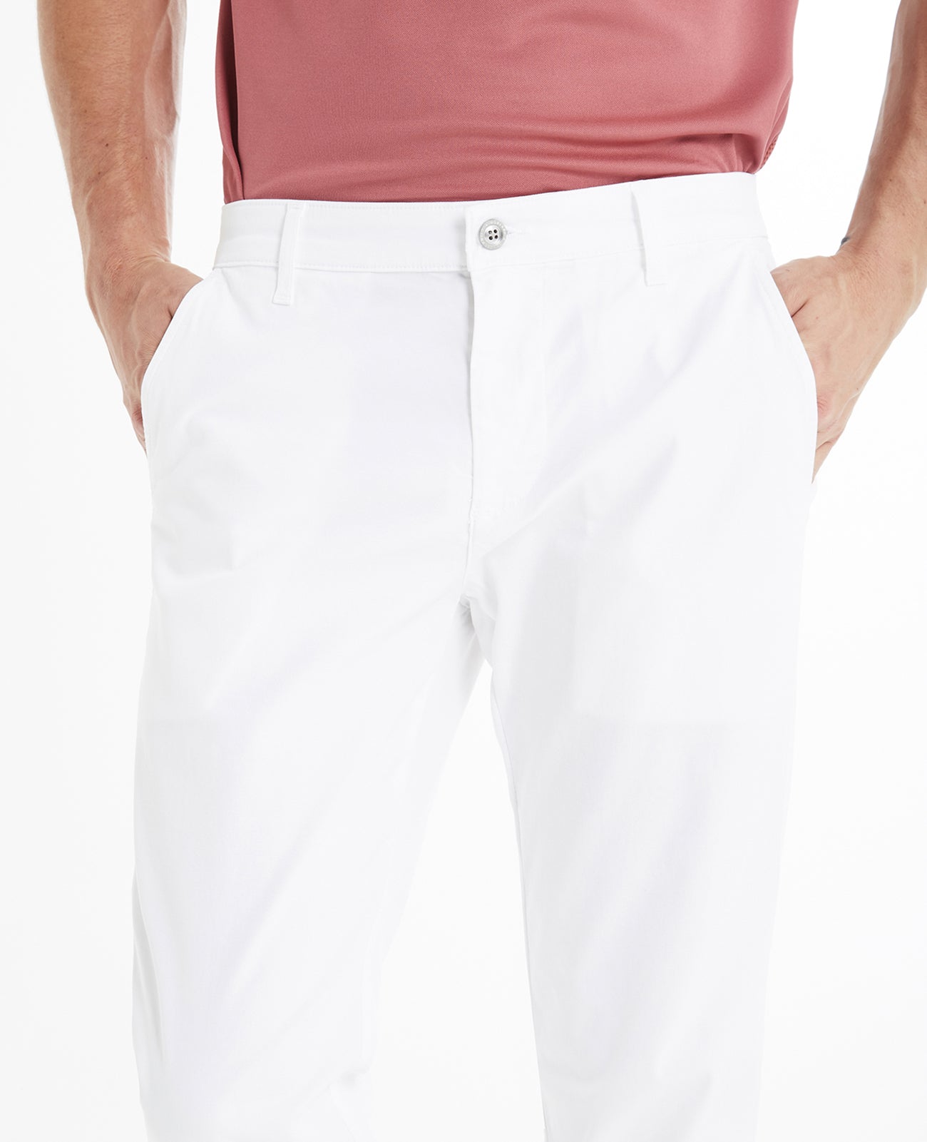 Andrew Trouser Bright White Green Label Collection Men Bottoms Photo 4