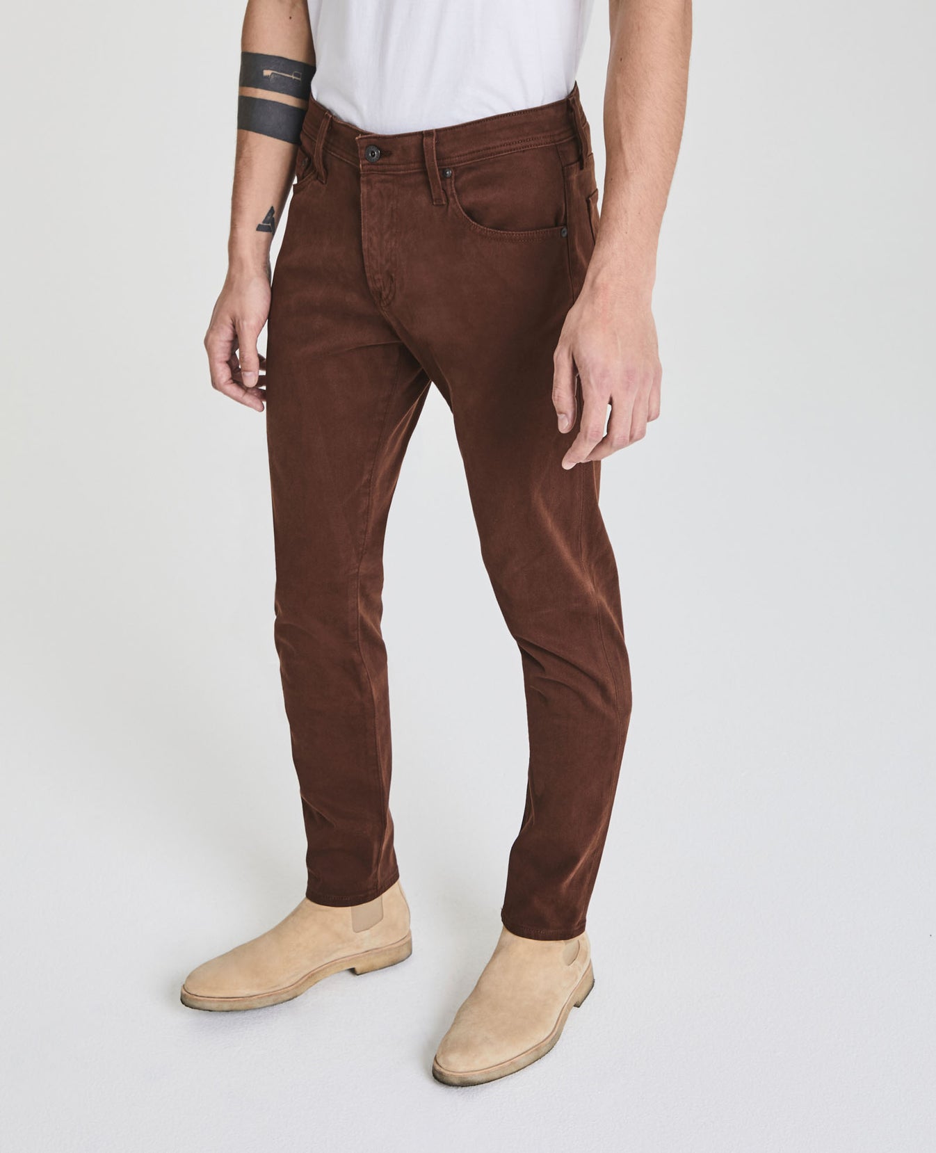 Dylan Dusty Auburn Slim Skinny Men Bottoms Photo 6