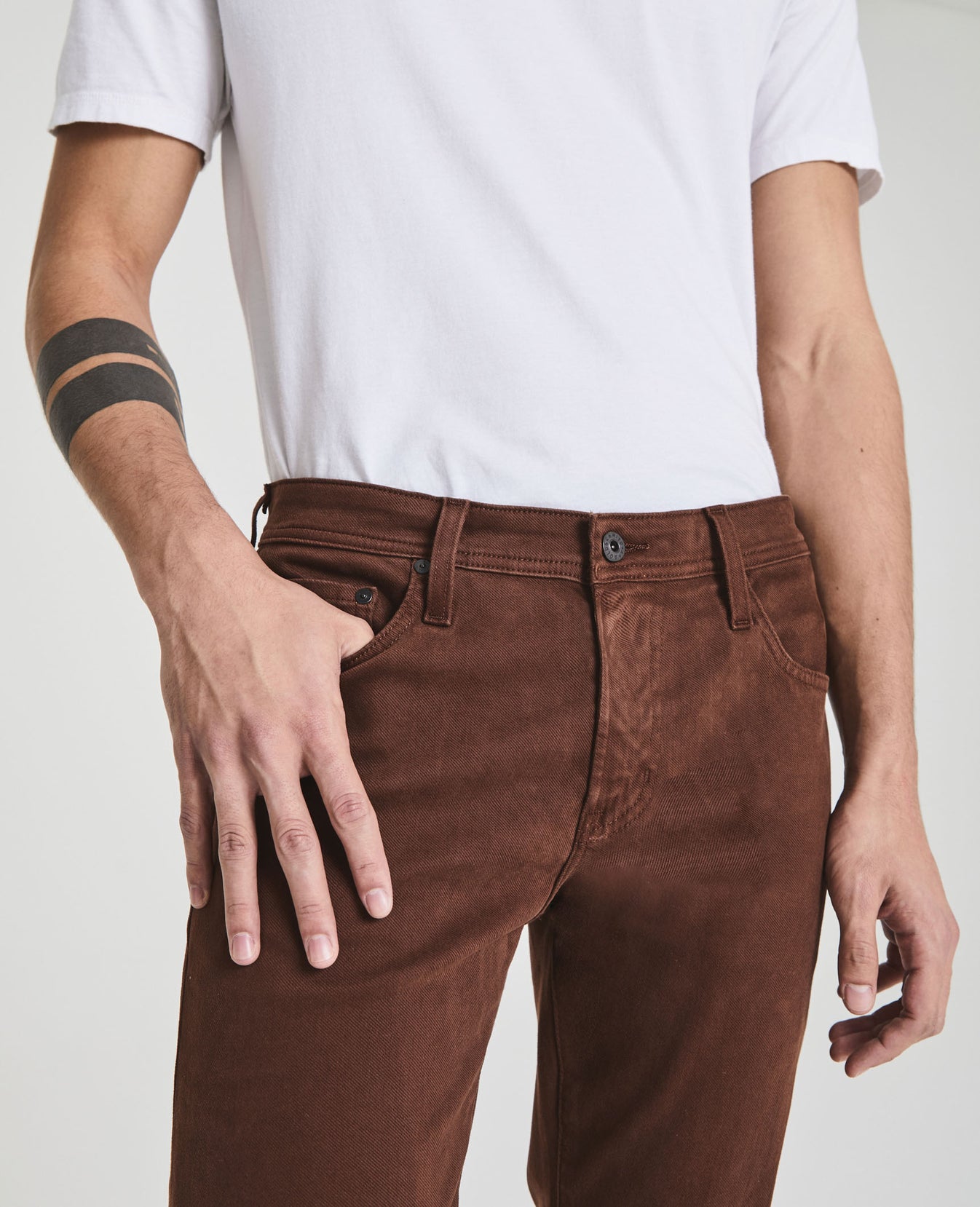 Dylan Dusty Auburn Slim Skinny Men Bottoms Photo 6