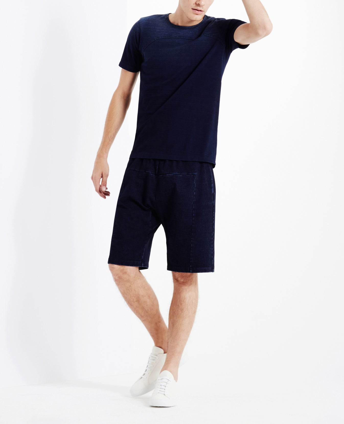 Cu Short Indigo Knit Three Indigo Capsule Men Bottom Photo 1