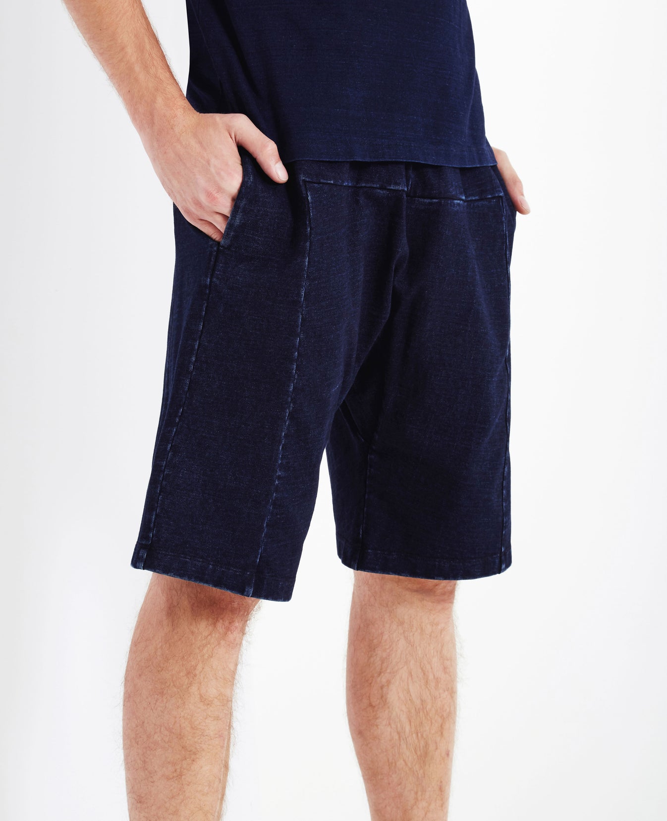 Cu Short Indigo Knit Three Indigo Capsule Men Bottom Photo 2