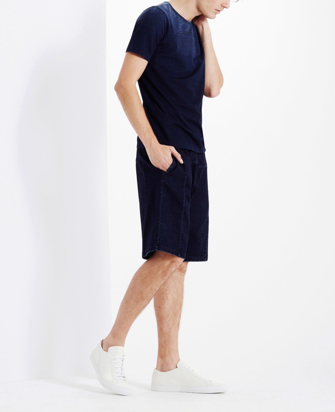 Cu Short Indigo Knit Three Indigo Capsule Men Bottom Photo 4