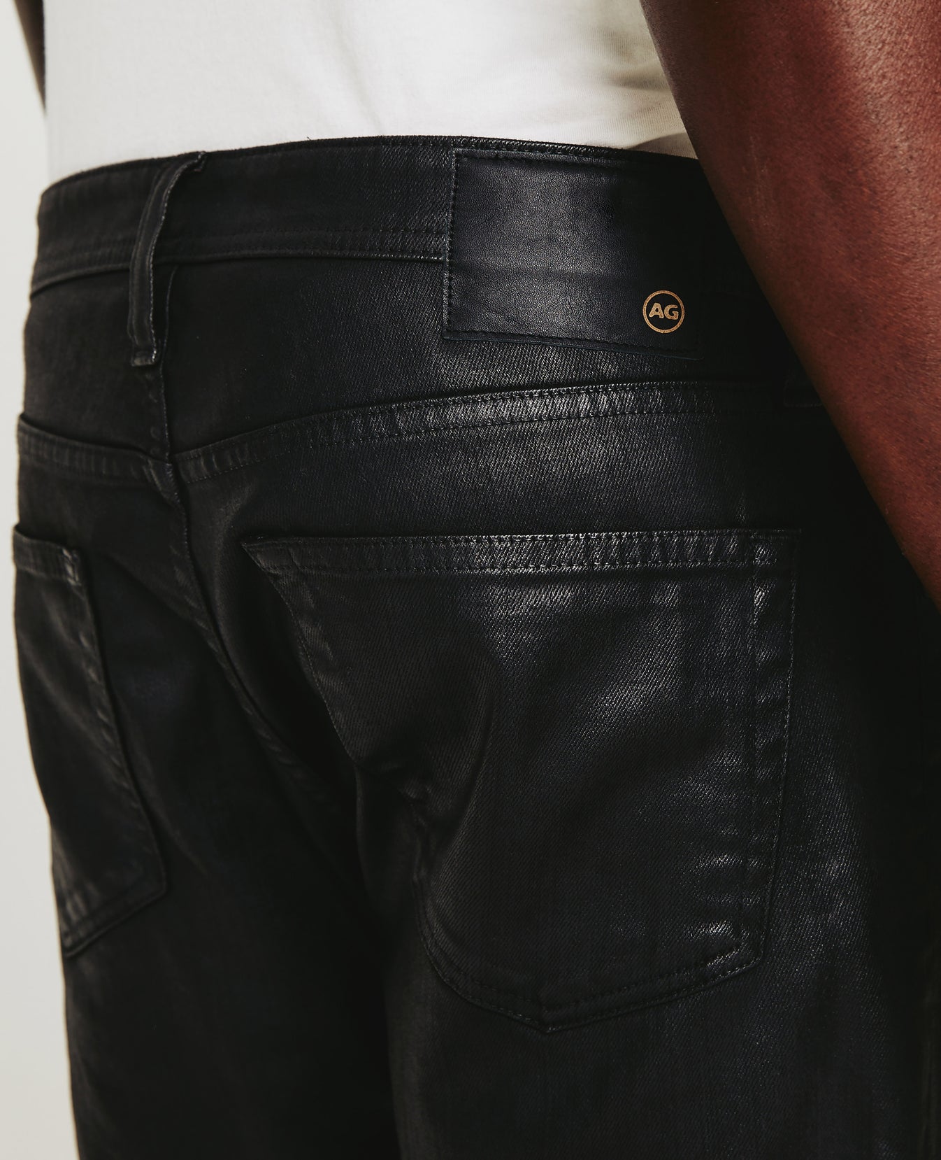 Tellis Leatherette Ct Charcoal Black Mens Bottom Photo 5