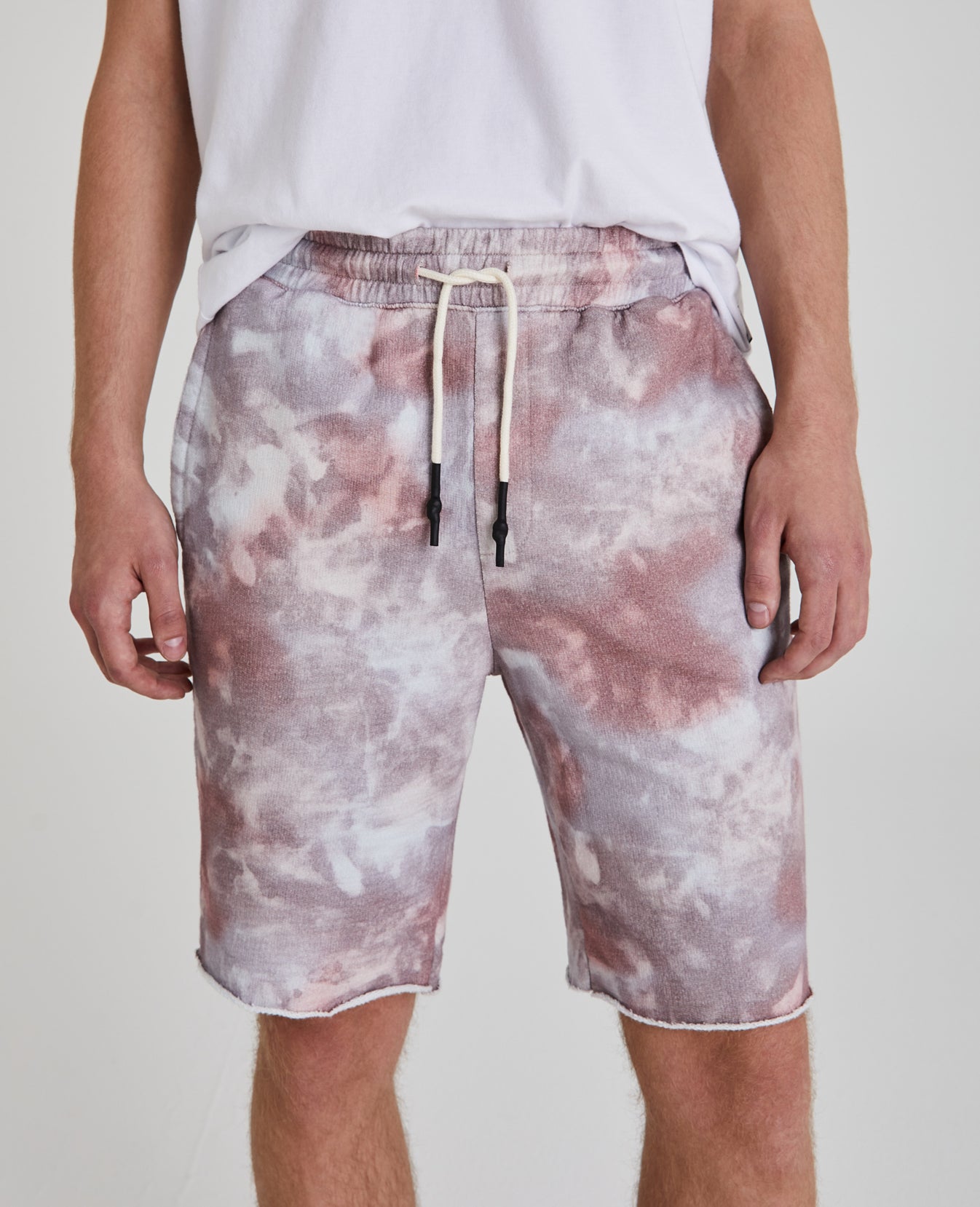 Klay Terry Short Abstract Tiedye Rocky Mauve Standard Shorts Men Bottoms Photo 4