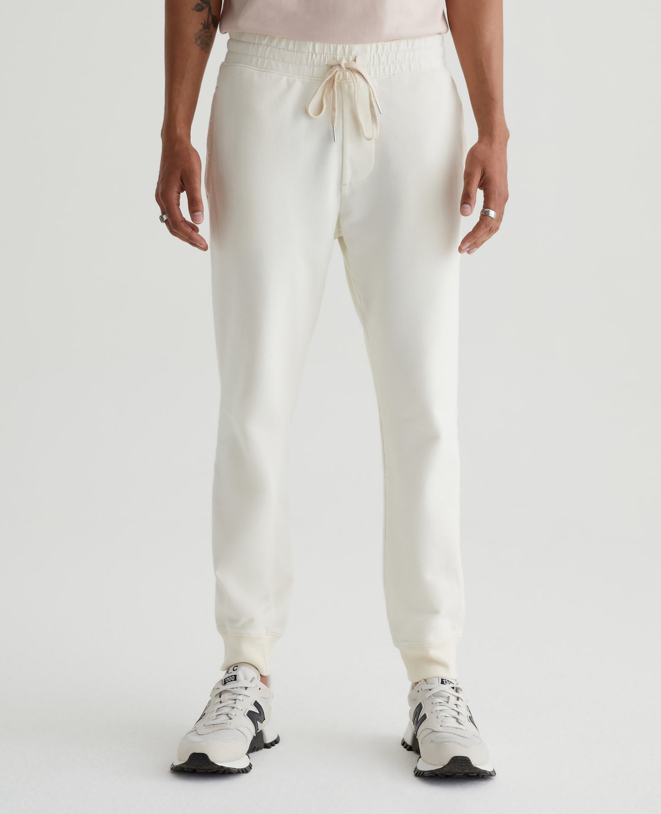 Kenji Sweatpant Ivory Dust mens Bottom Photo 2