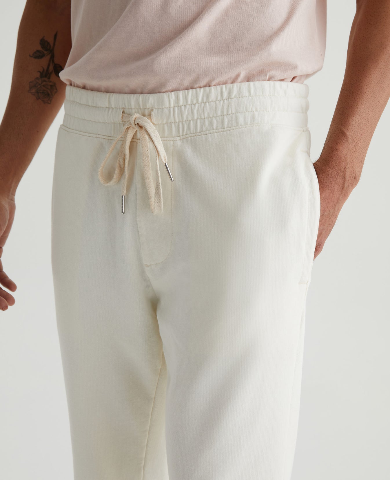 Kenji Sweatpant Ivory Dust mens Bottom Photo 3