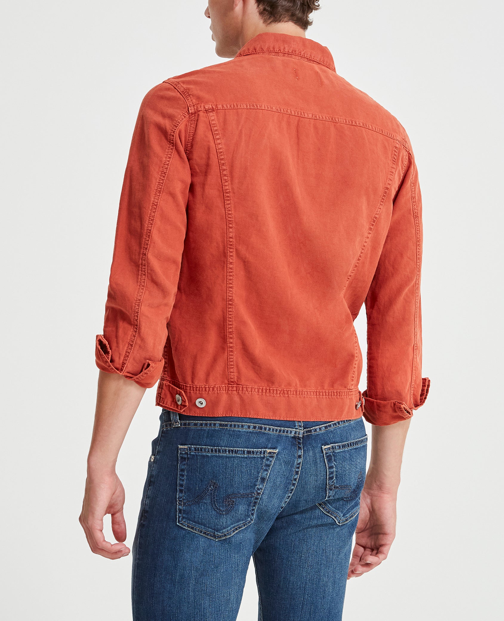 Mens Red Contrast Stitch Denim Jacket | Topman jackets, Jackets men  fashion, Red denim jacket