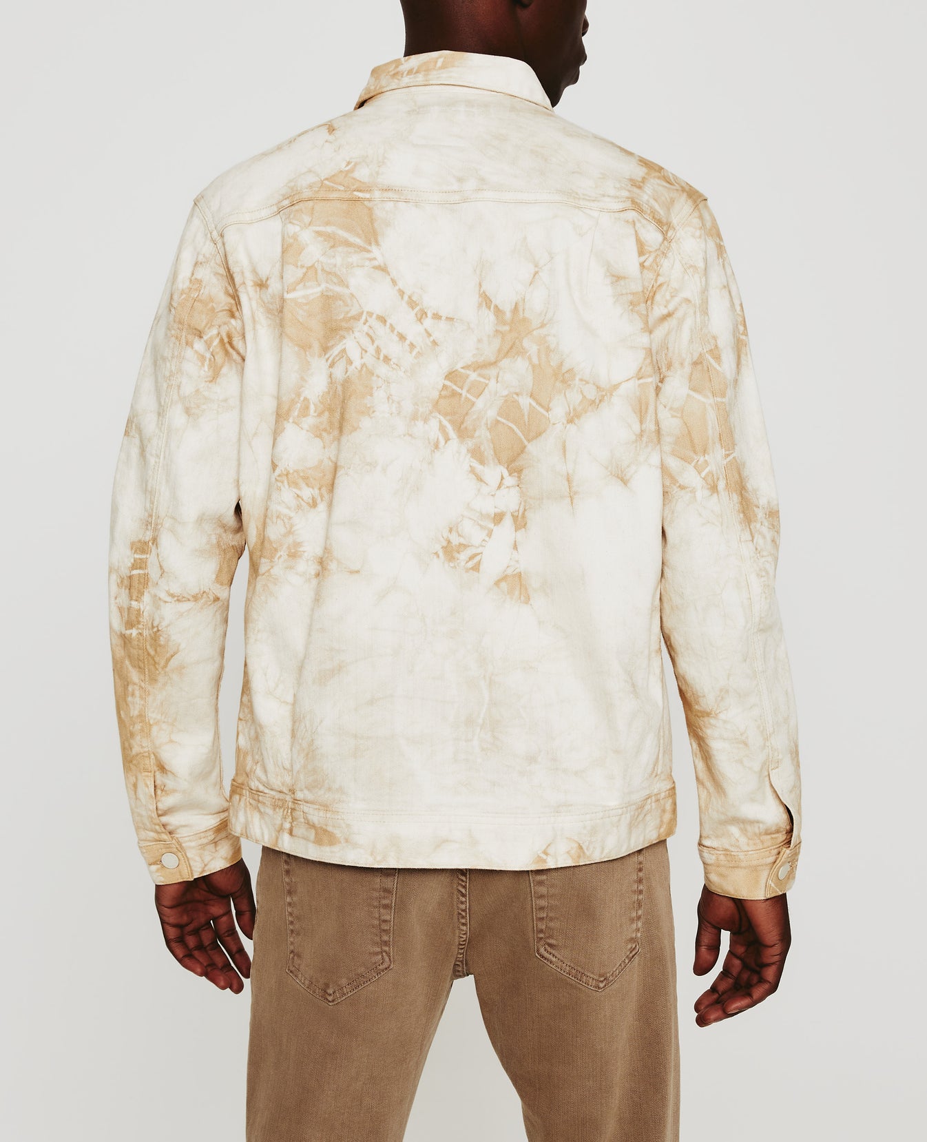 Sid Jacket Tie Dye Studio Taupe Mens Top Photo 6