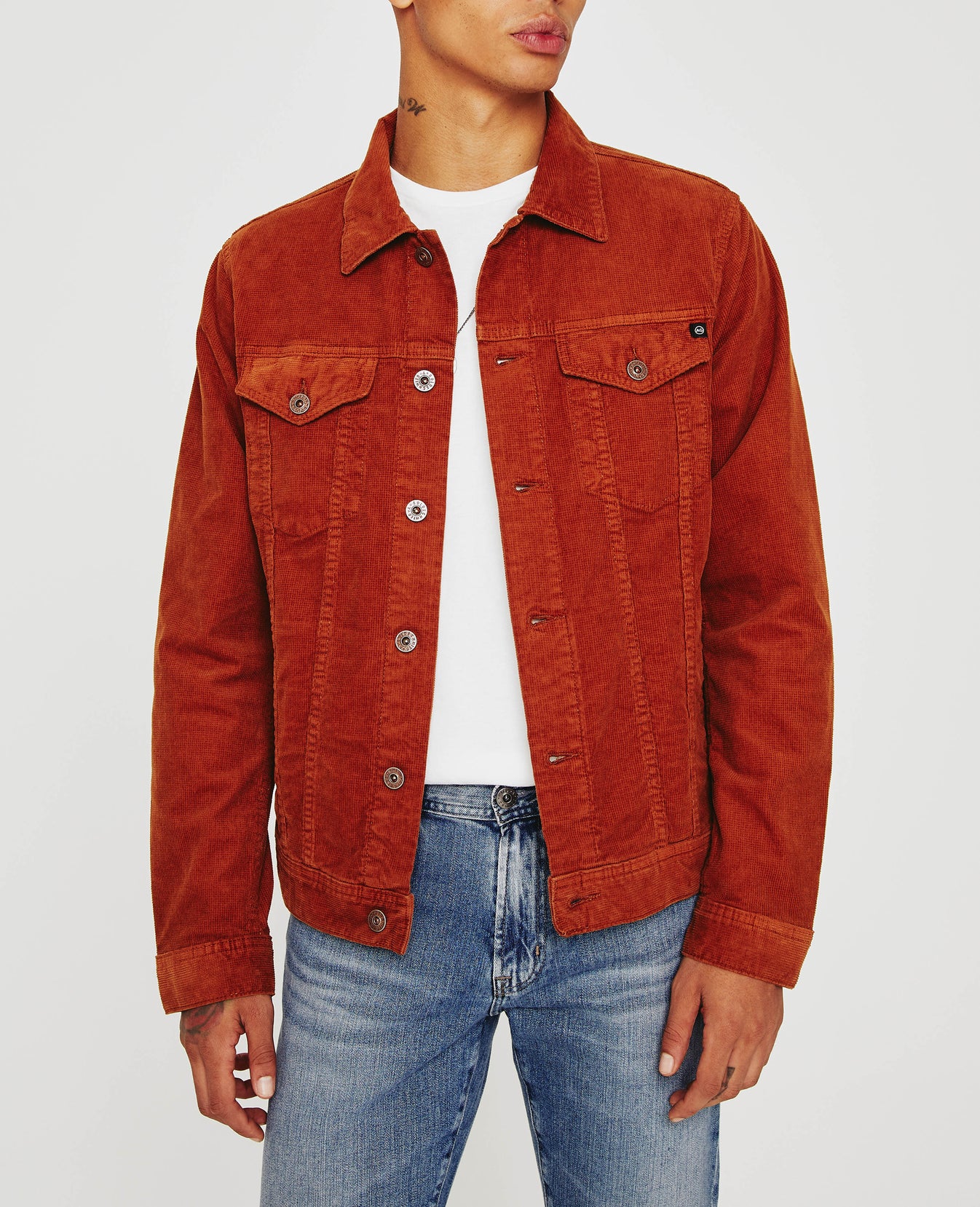 Dart Jacket Clay Stone Corduroy Classic Trucker Jacket Men Tops Photo 1