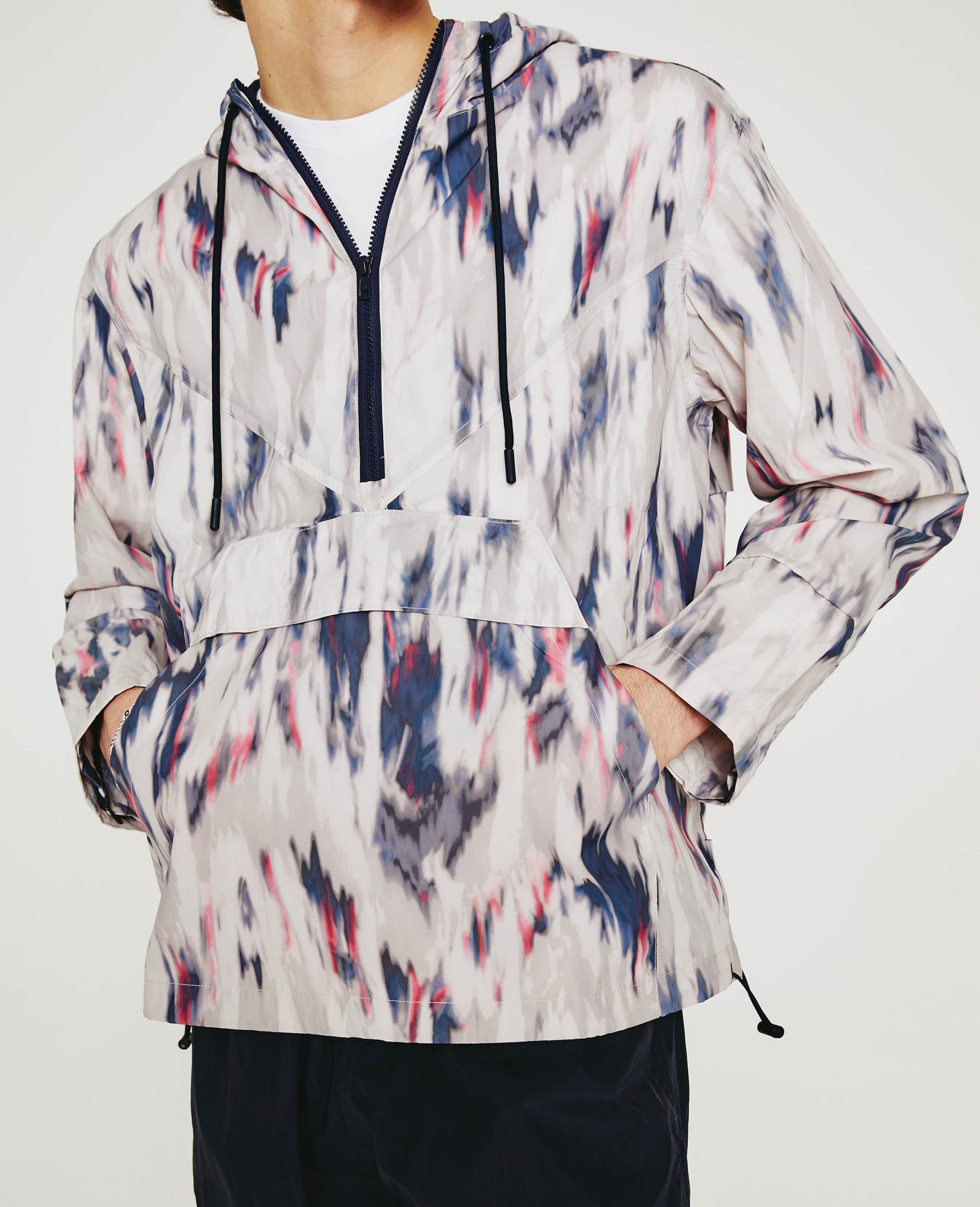 Kent Anorak Ikat Waterfall Blue Multi mens Top Photo 4