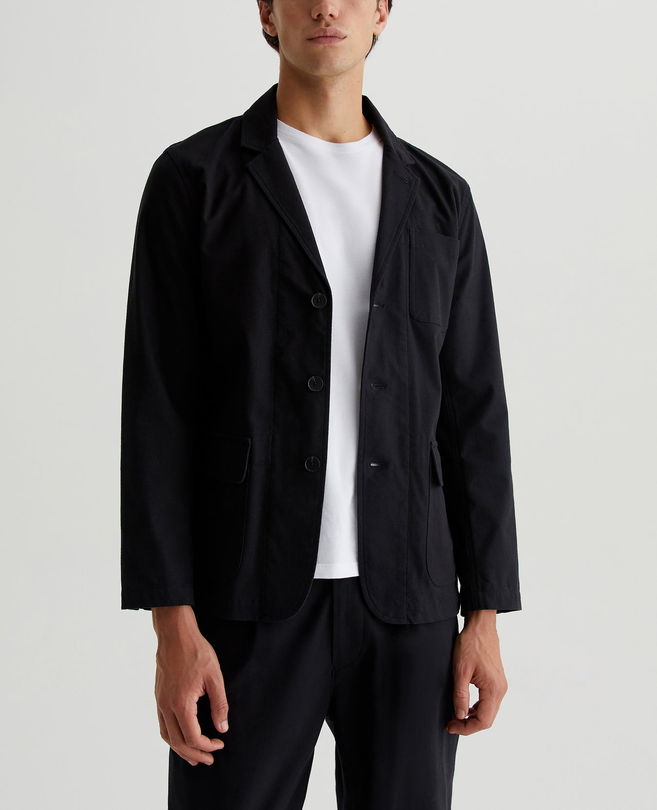 Landon Blazer True Black Mens Top Photo 1