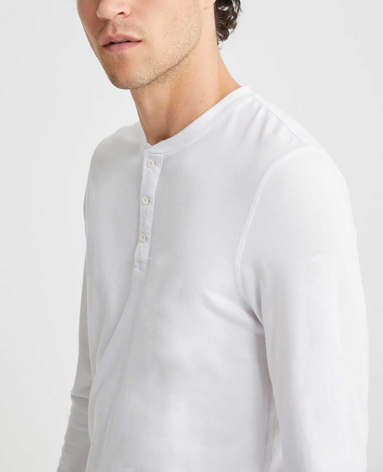 Mens Clyde Henley True White