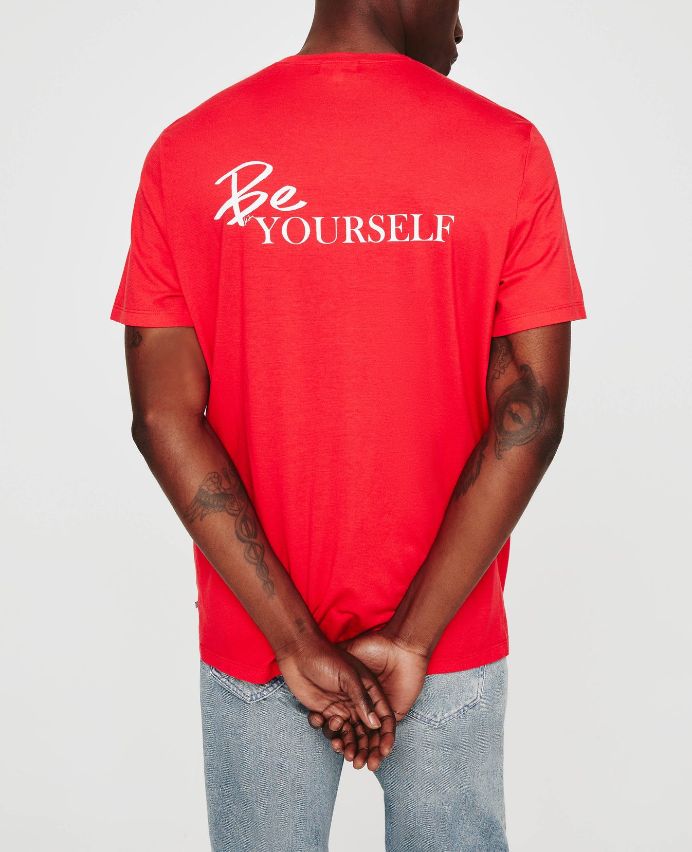 Bryce Crew Be Yourself Clever Red Mens Top Photo 6
