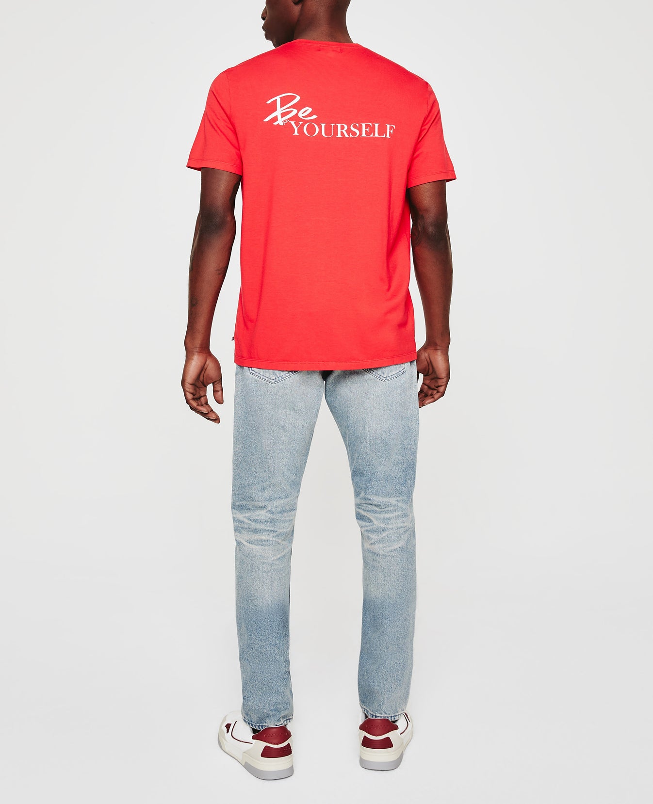 Bryce Crew Be Yourself Clever Red Mens Top Photo 8