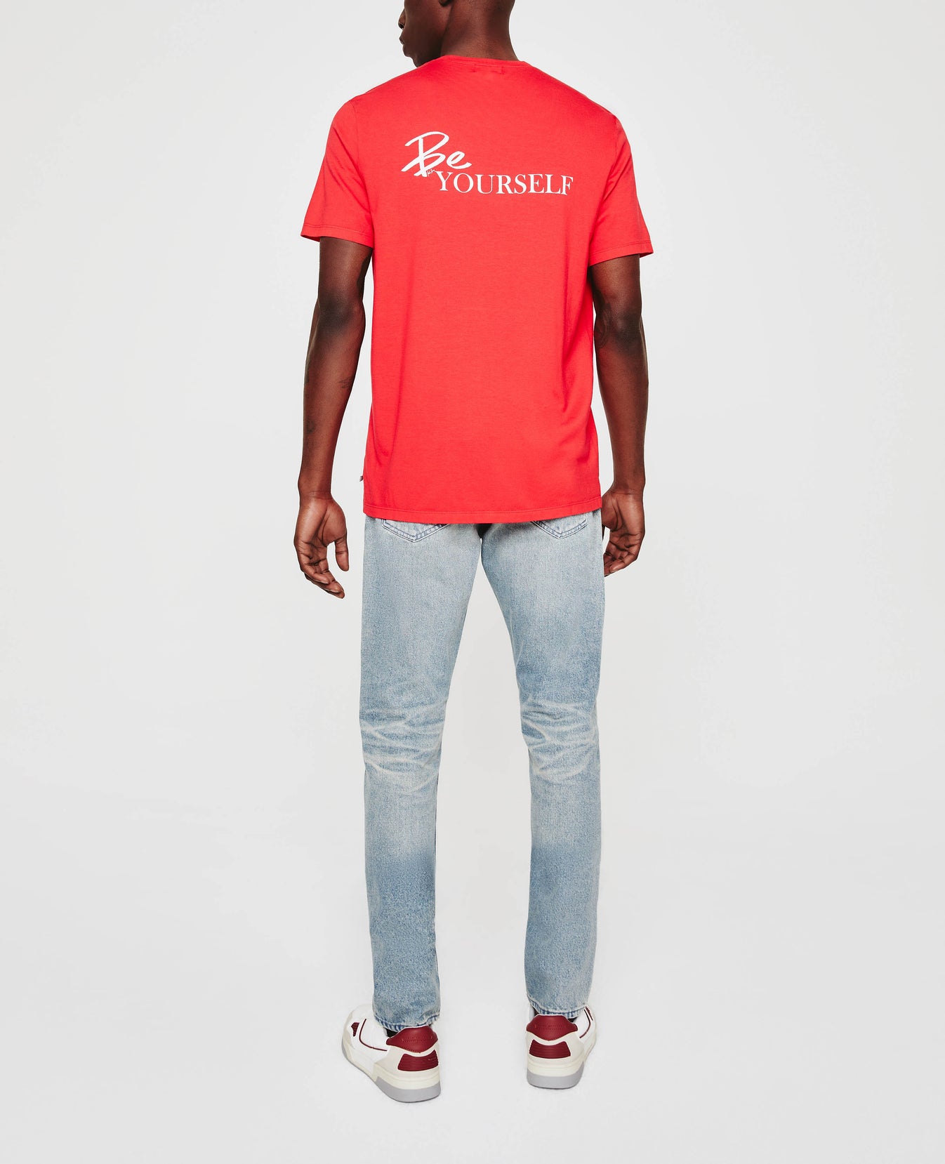 Bryce Crew Be Yourself Clever Red Mens Top Photo 9
