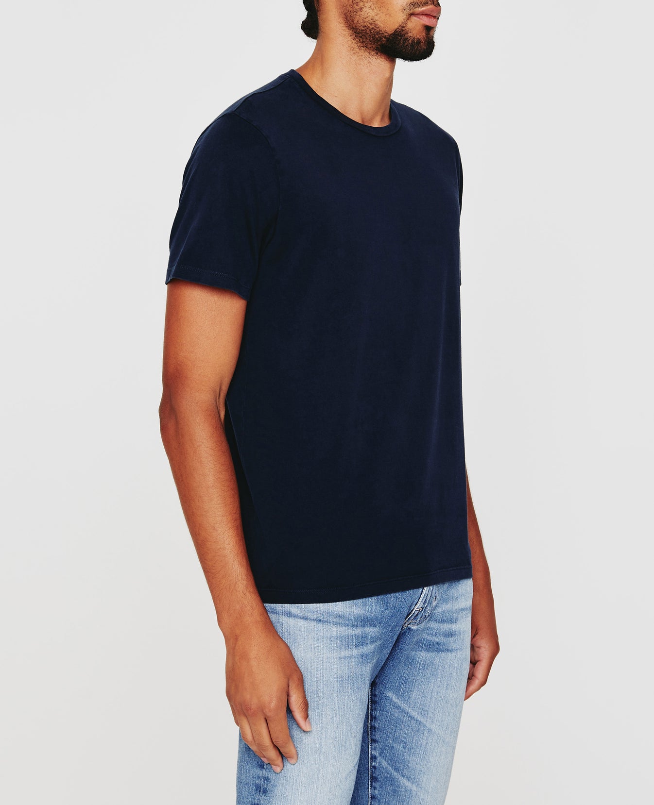 Bryce Crew Vintage Deep Navy Mens Top Photo 1