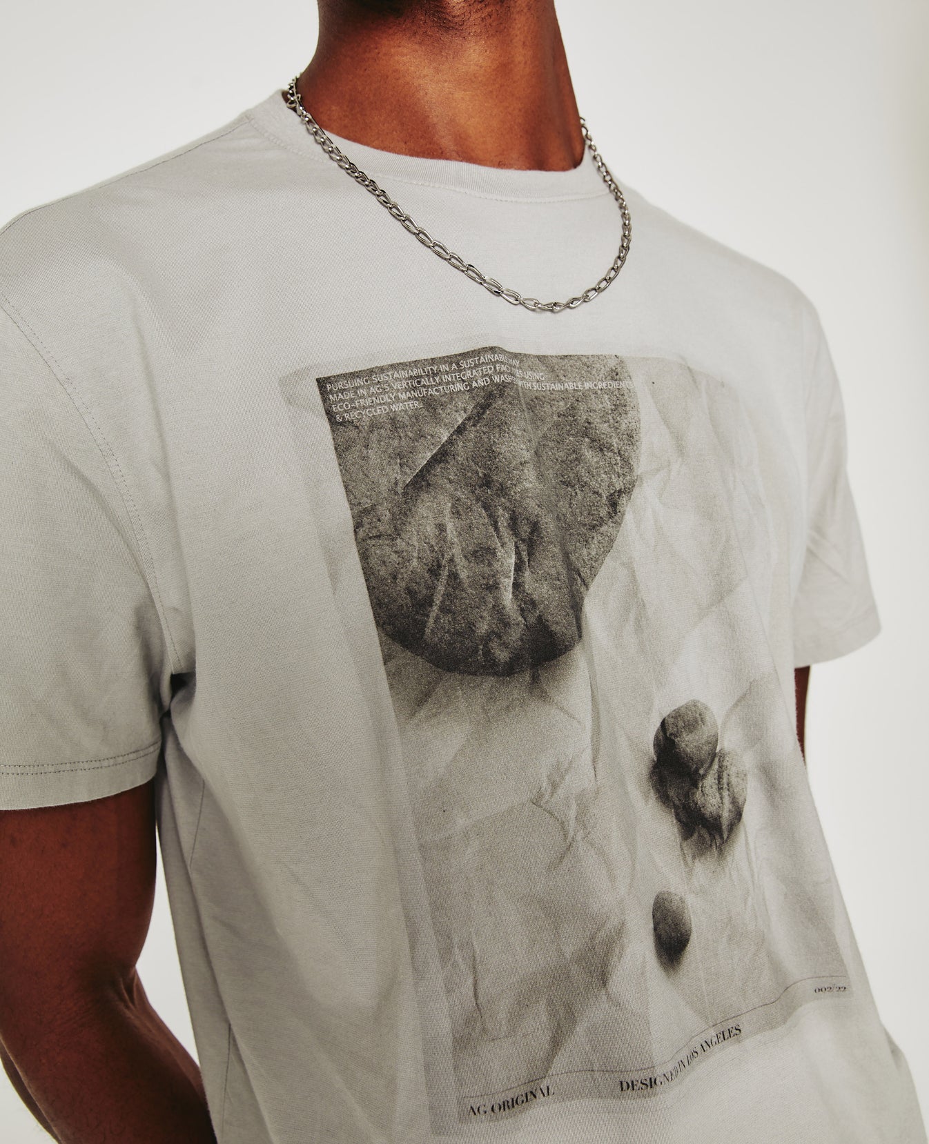 Bryce Crew Elemental Silver Grey Mens Top Photo 3