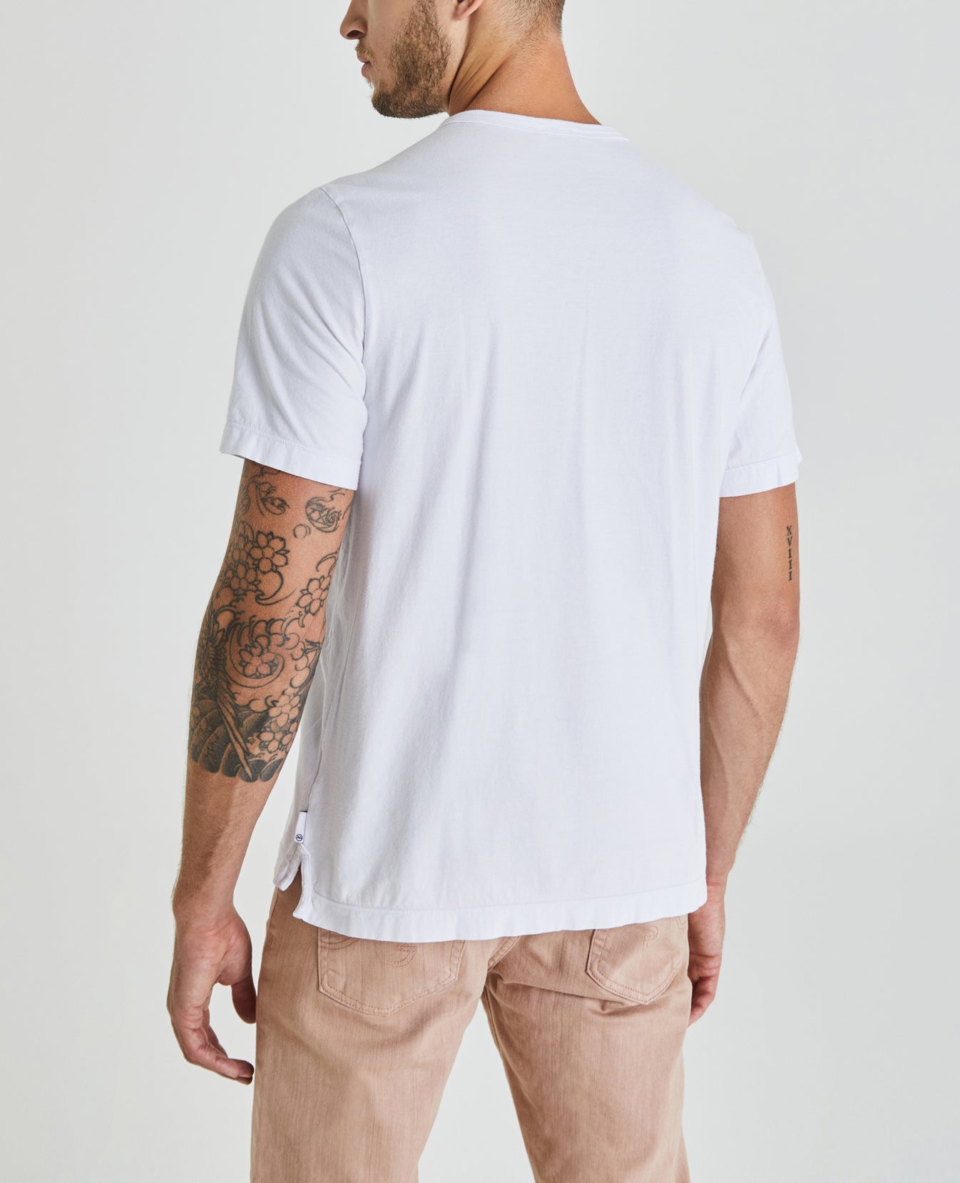 Beckham Crew 49-True White Classic Fit Crew Men Tops Photo 6