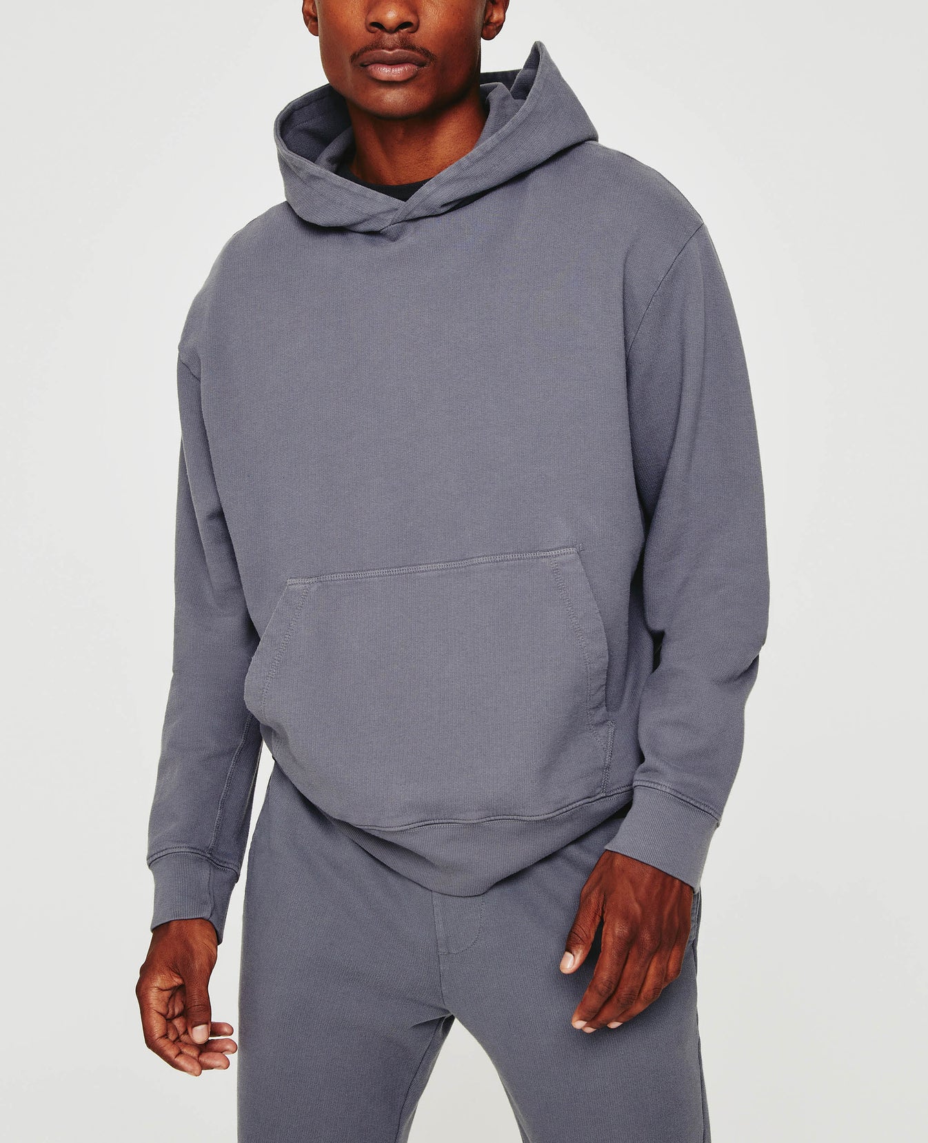 Arc Hoodie Slate Sky Relaxed Hoodie Men Top Photo 1