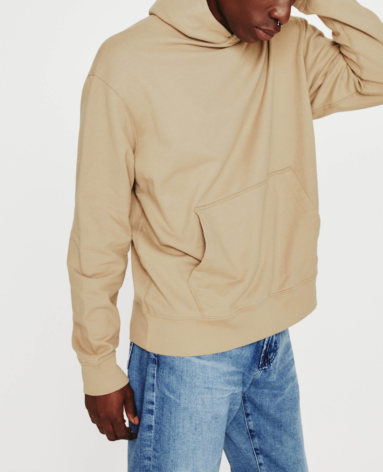 Arc Hoodie Wild Taupe Mens Top Photo 5