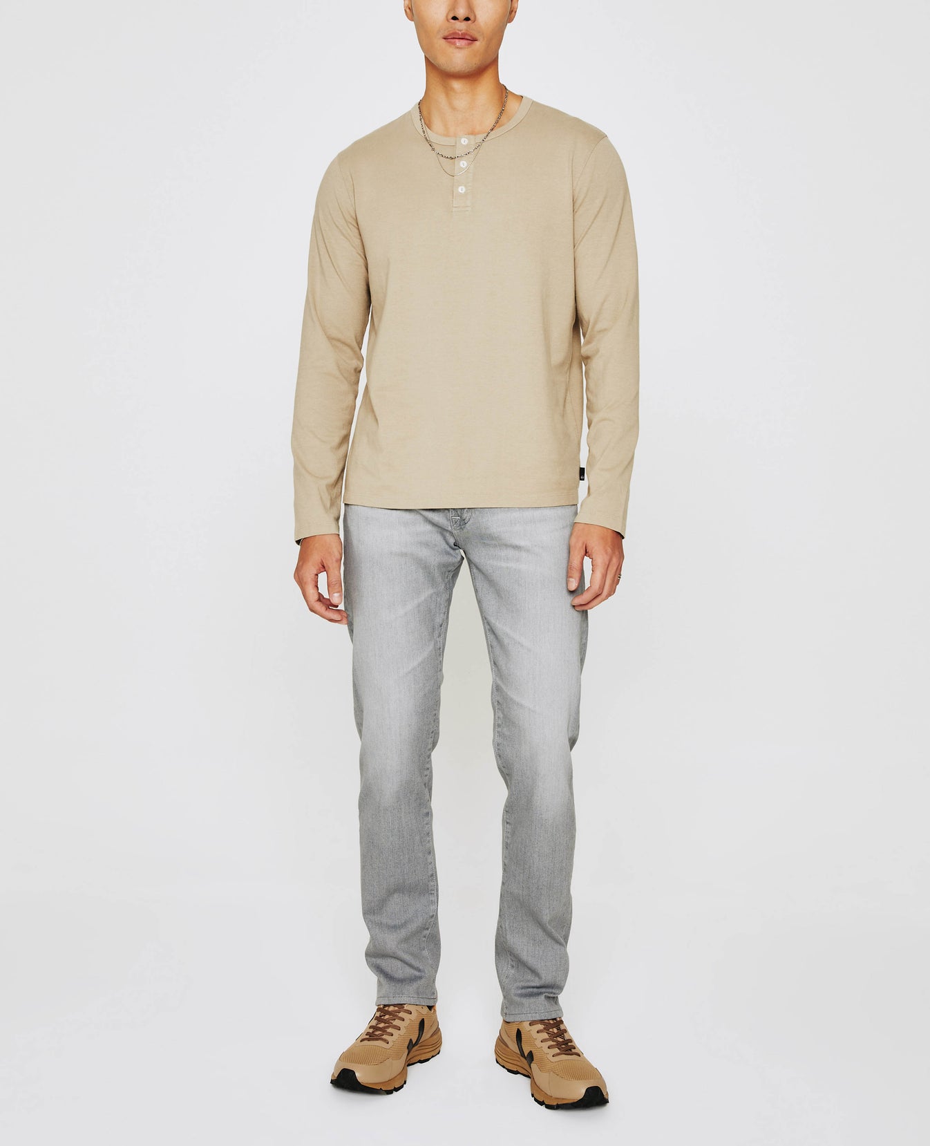 Bryce Long Sleeve Henley Dry Dust mens Top Photo 3
