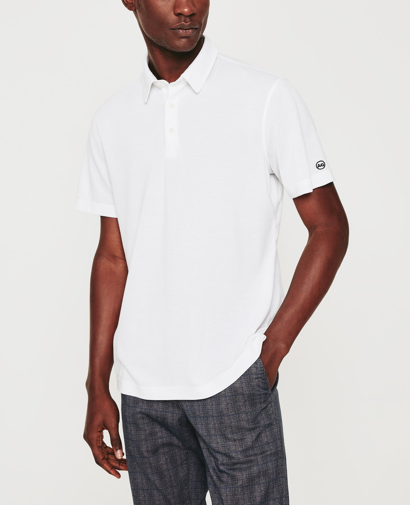 Bryce Polo True White mens Top Photo 1