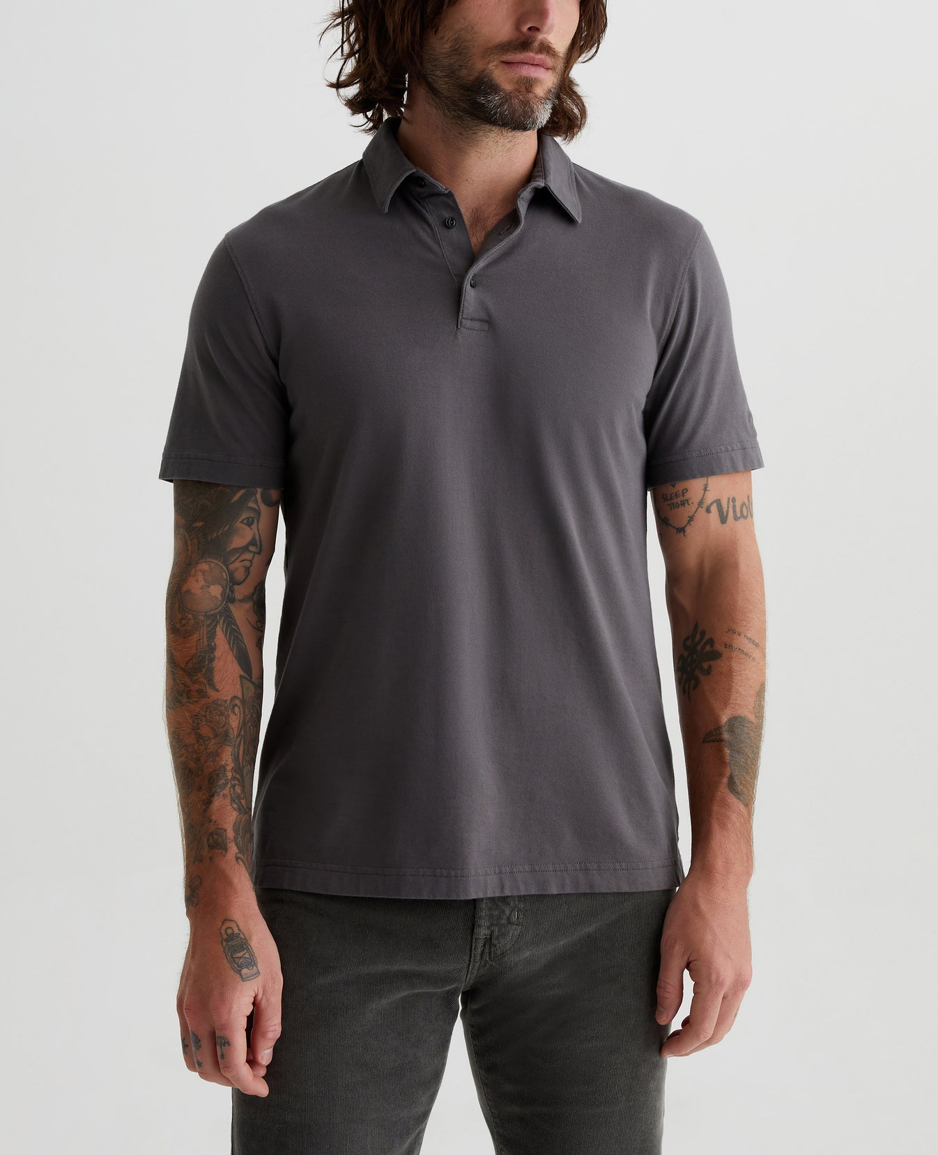 Bryce Polo Anthracite Mens Top Photo 1