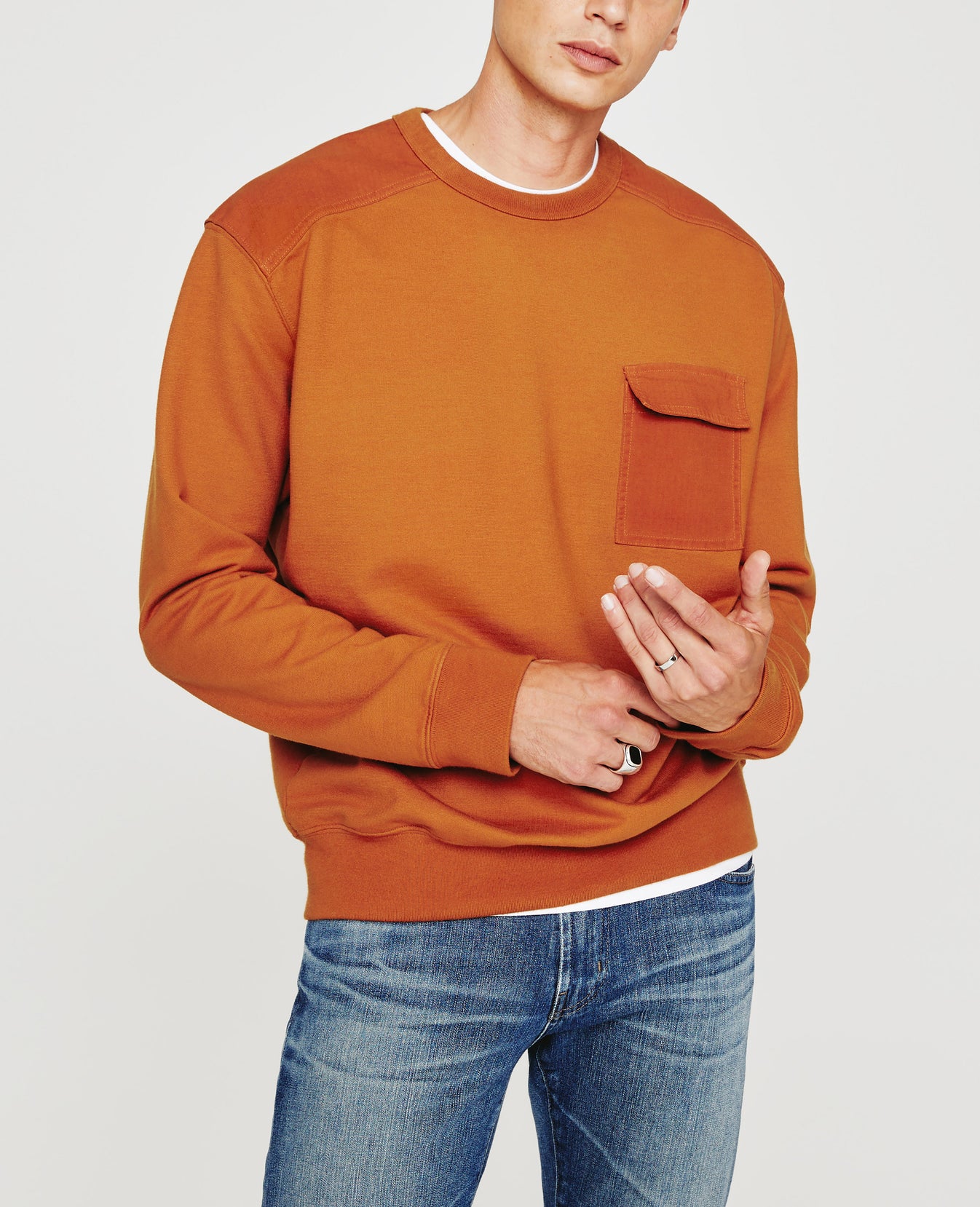 Brendan Sweatshirt Tawny Clay Mens Top Photo 1