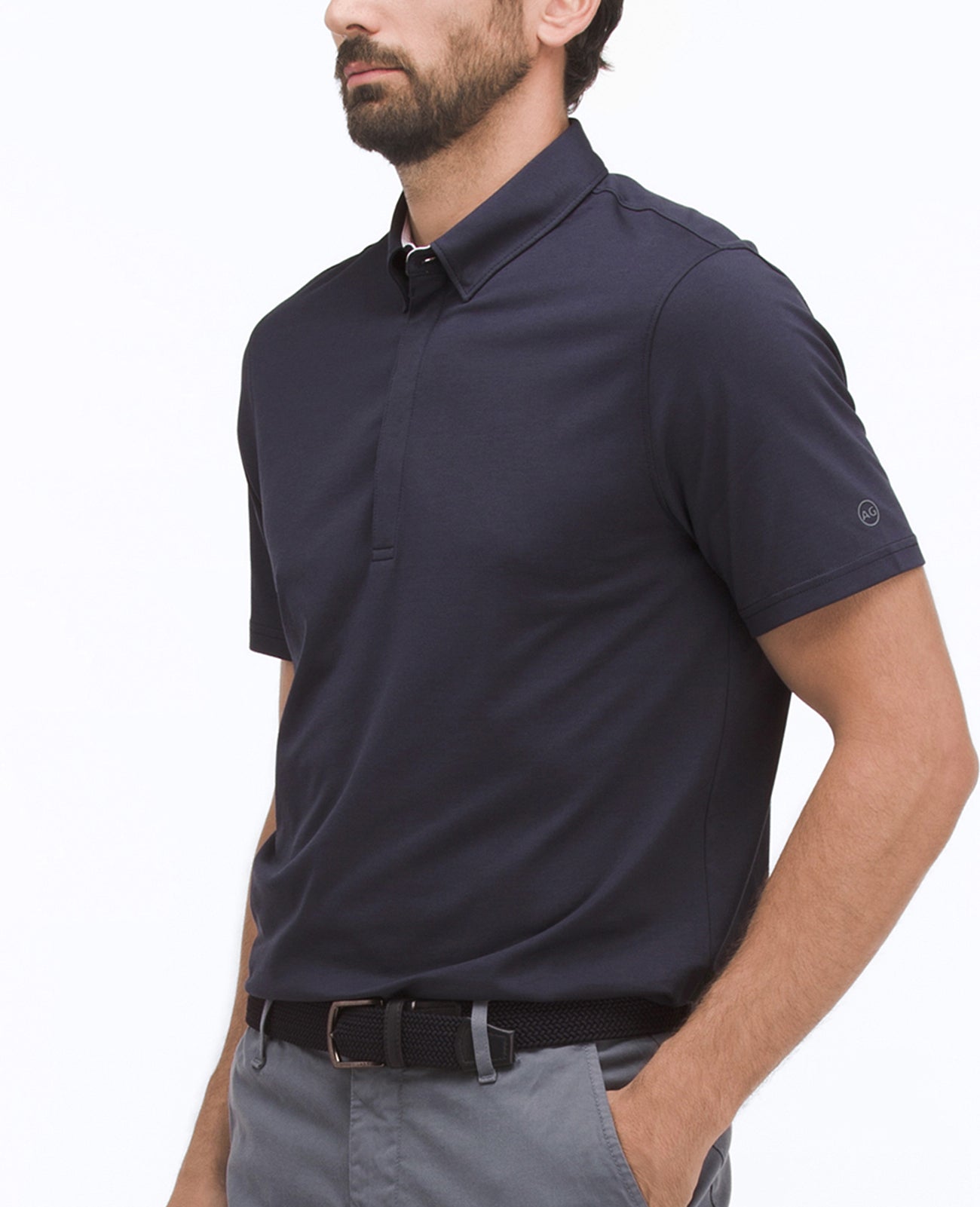 Carus Polo Naval Blue Green Label Collection Men Tops Photo 1