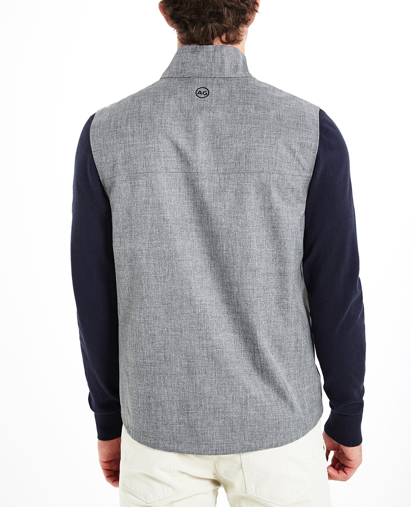 Newton Vest Heathered Grey Mens Top Photo 3