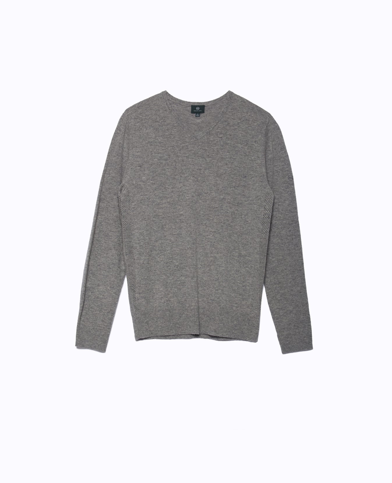 Ridgewood V Neck Fog Grey Mens Top Photo 5