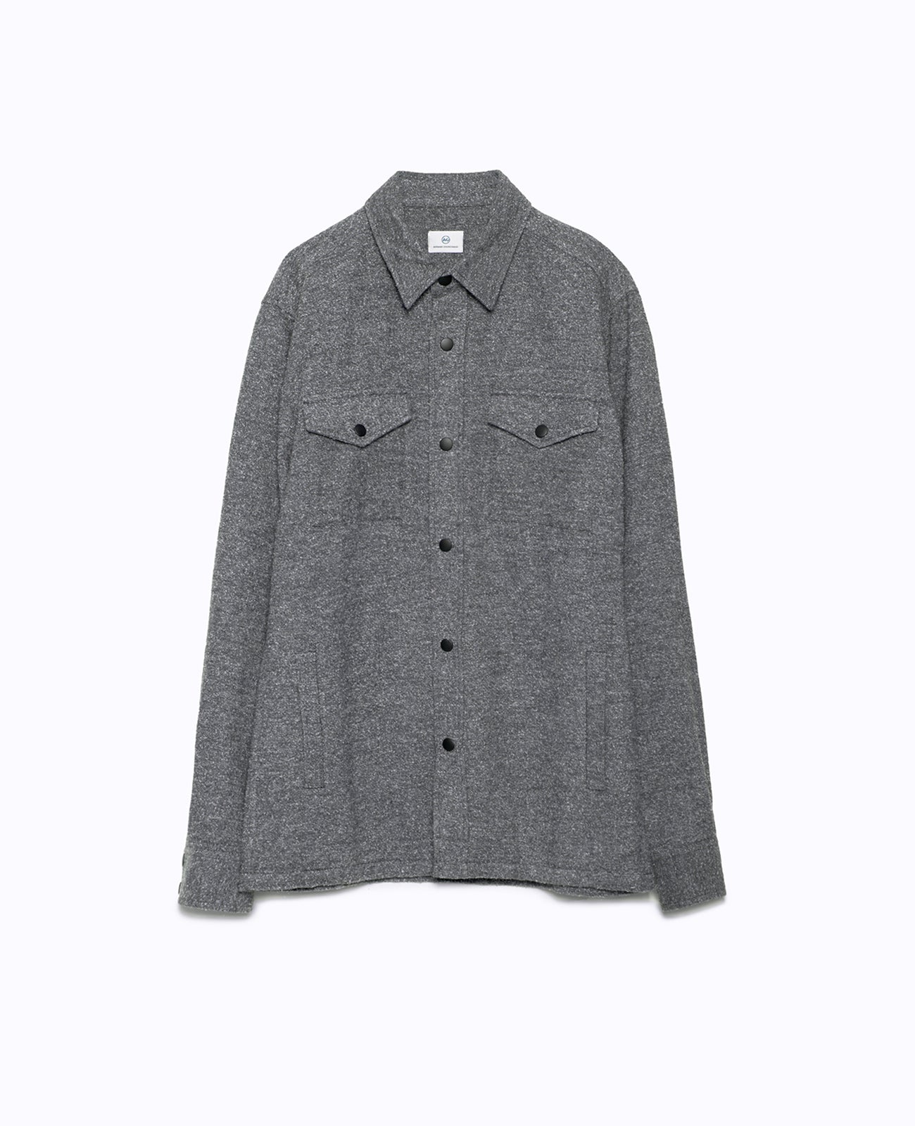 Patton Shirt Jacket Peppered Charcoal Shirt Jacket Men Tops Photo 6