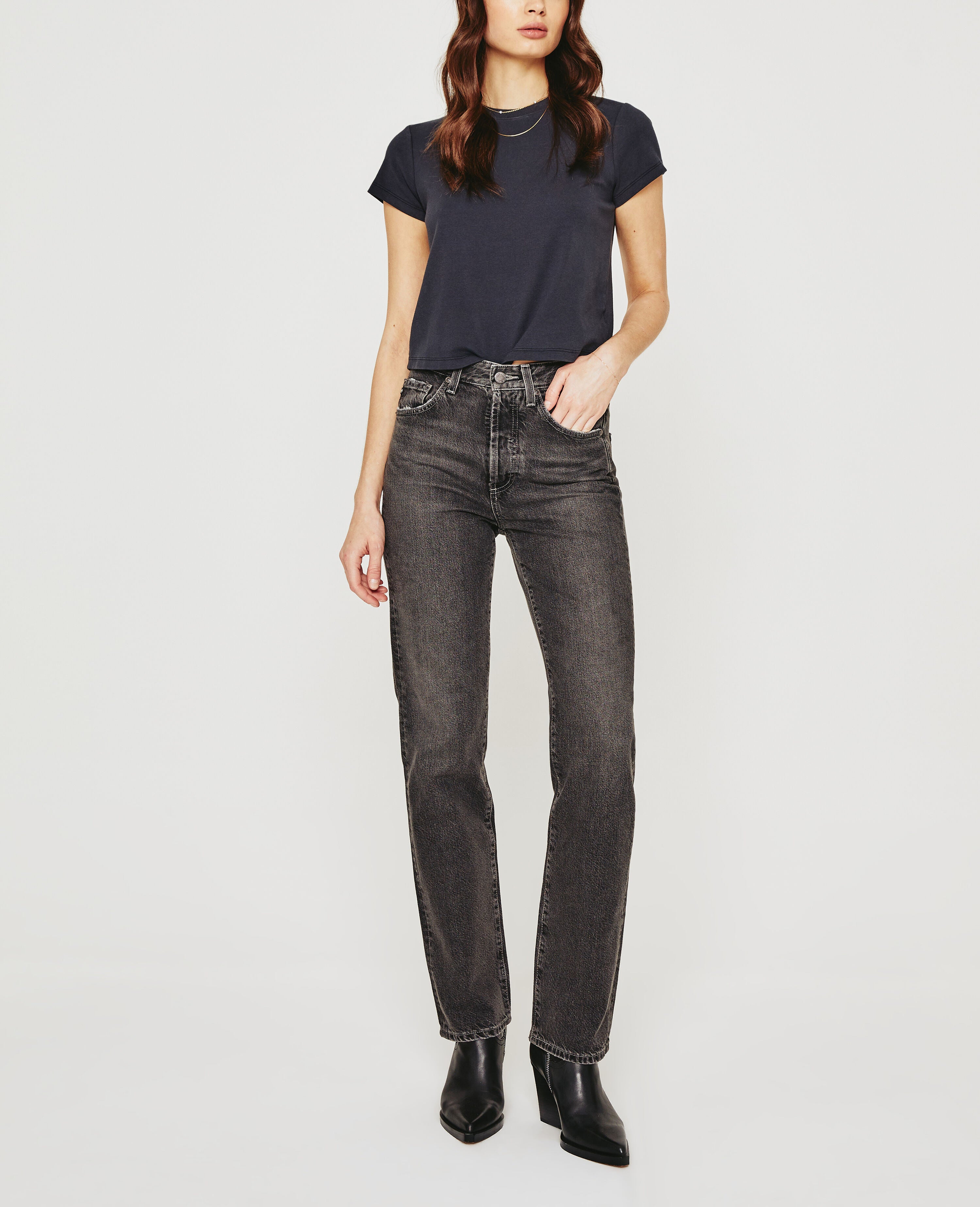 AG VINTAGE WASH ALEXXIS SLIM-STRAIGHT ANKLE JEAN – Trina Turk