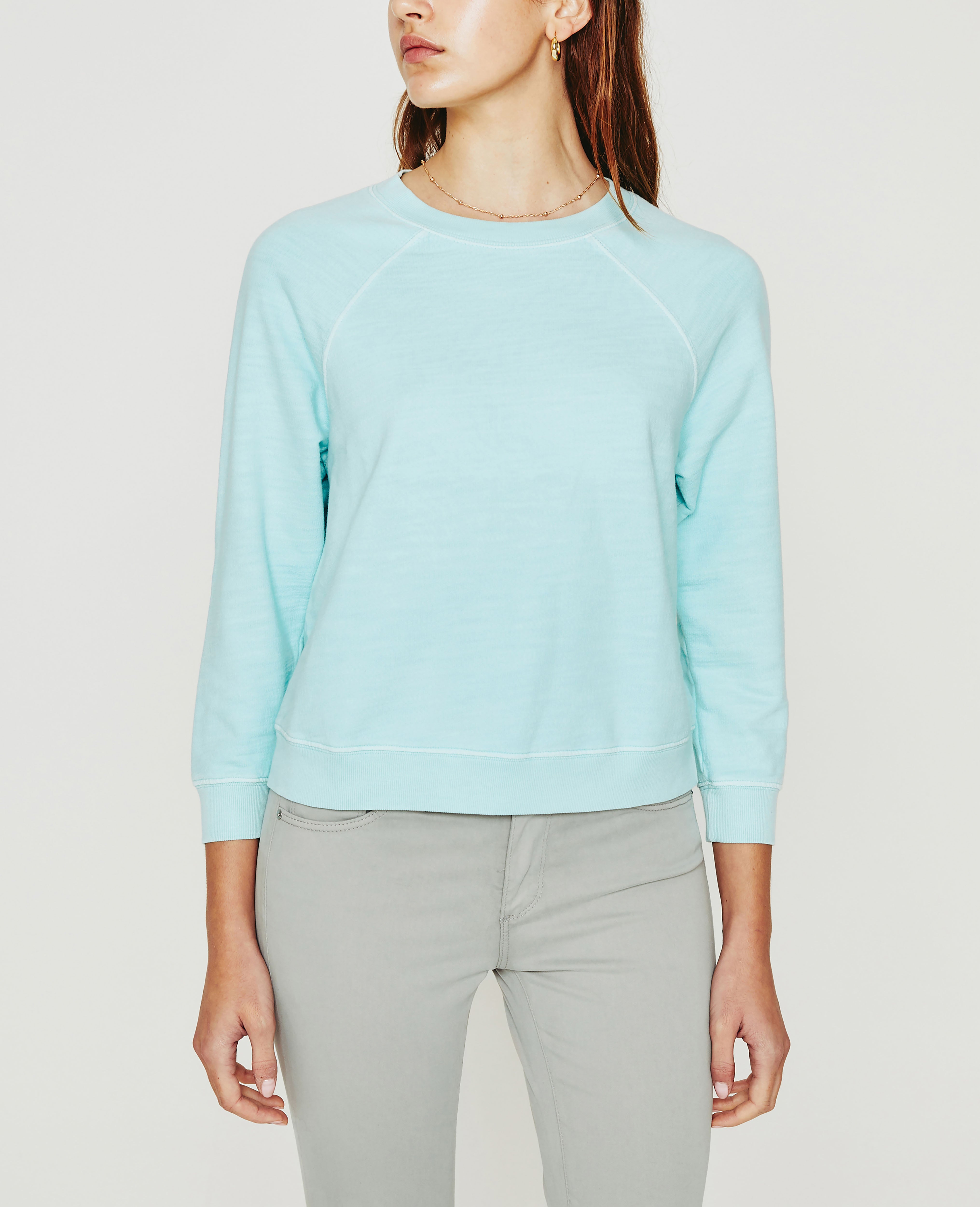 Jadyn Sulfur X Ocean Stone Vintage Sweatshirt Women Tops Photo 1