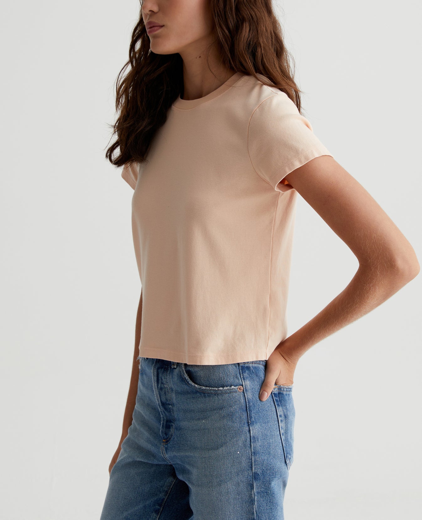 Sadie Crew Mellow Peach Womens Top Photo 5