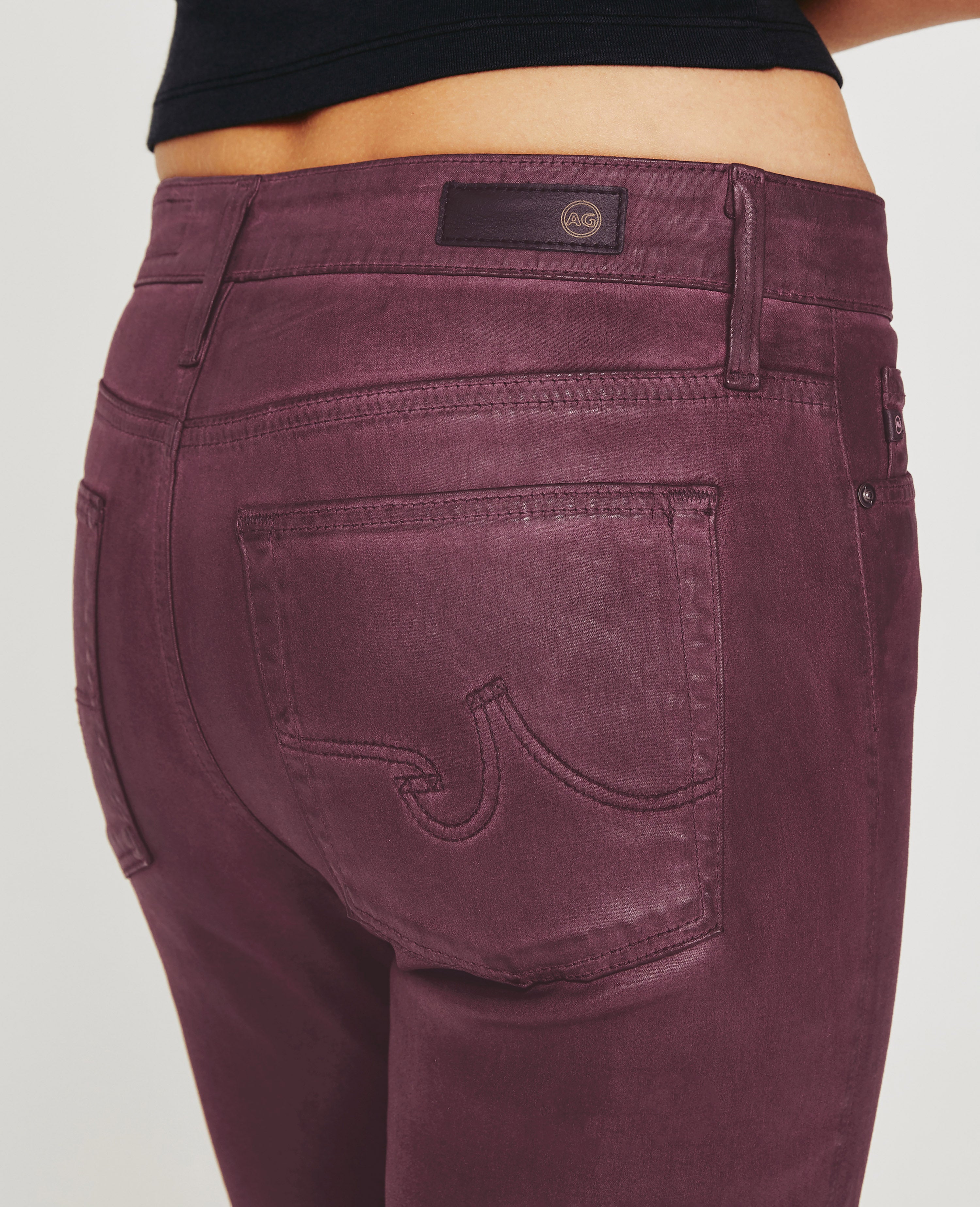 Lee Riveted Vintage Maroon Denim Jeans | size 8 med | Made in U.S.A. –  Pretty Old