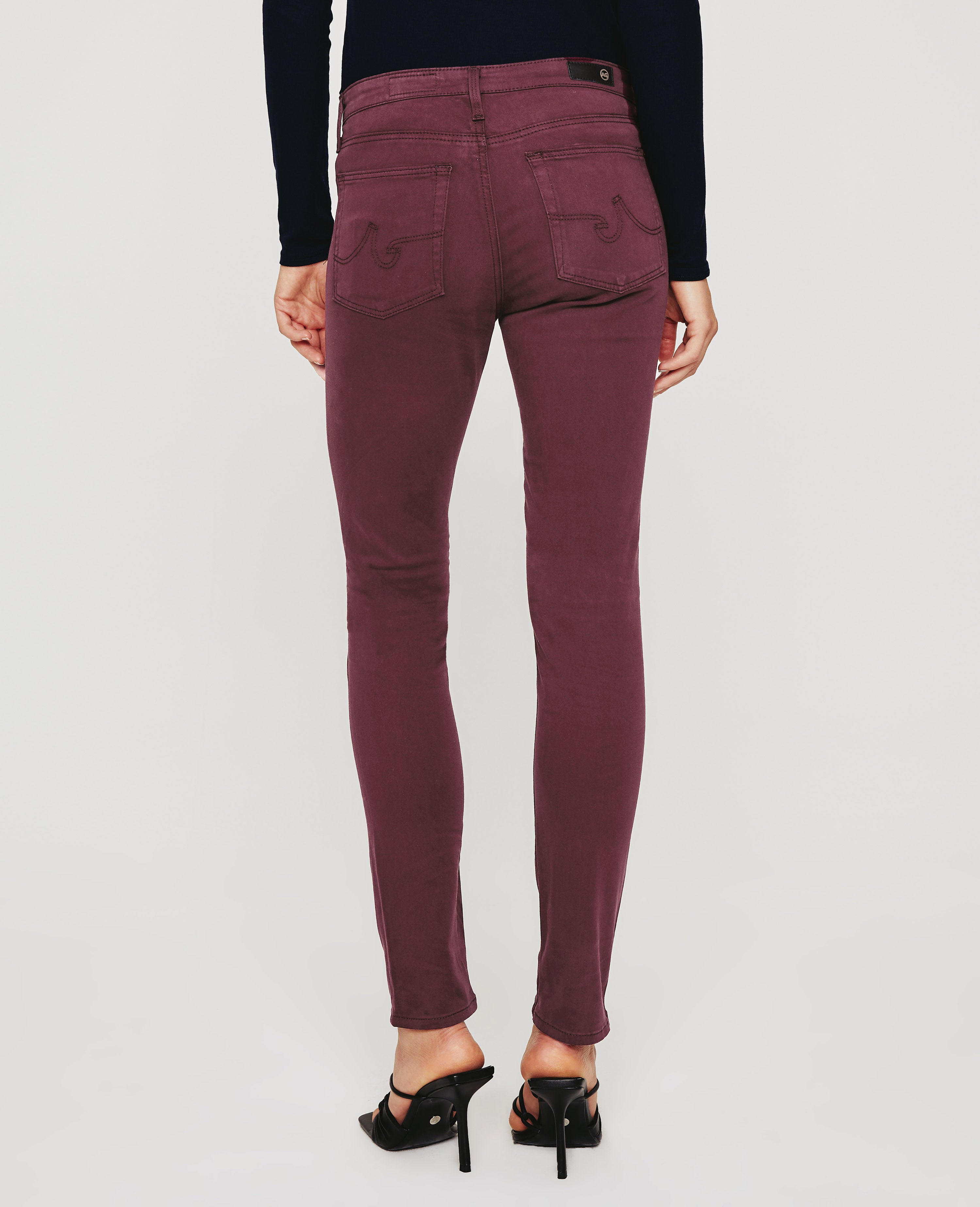 Outlet AG Adriano Goldschmied x Anthropologie Burgundy Suede Pants Size 26R