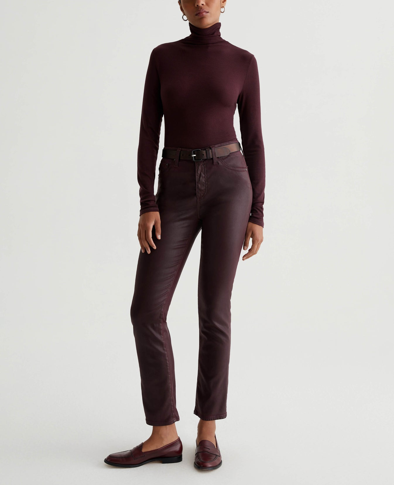 Mari Leatherette Pinot Noir Womens Bottom Photo 1