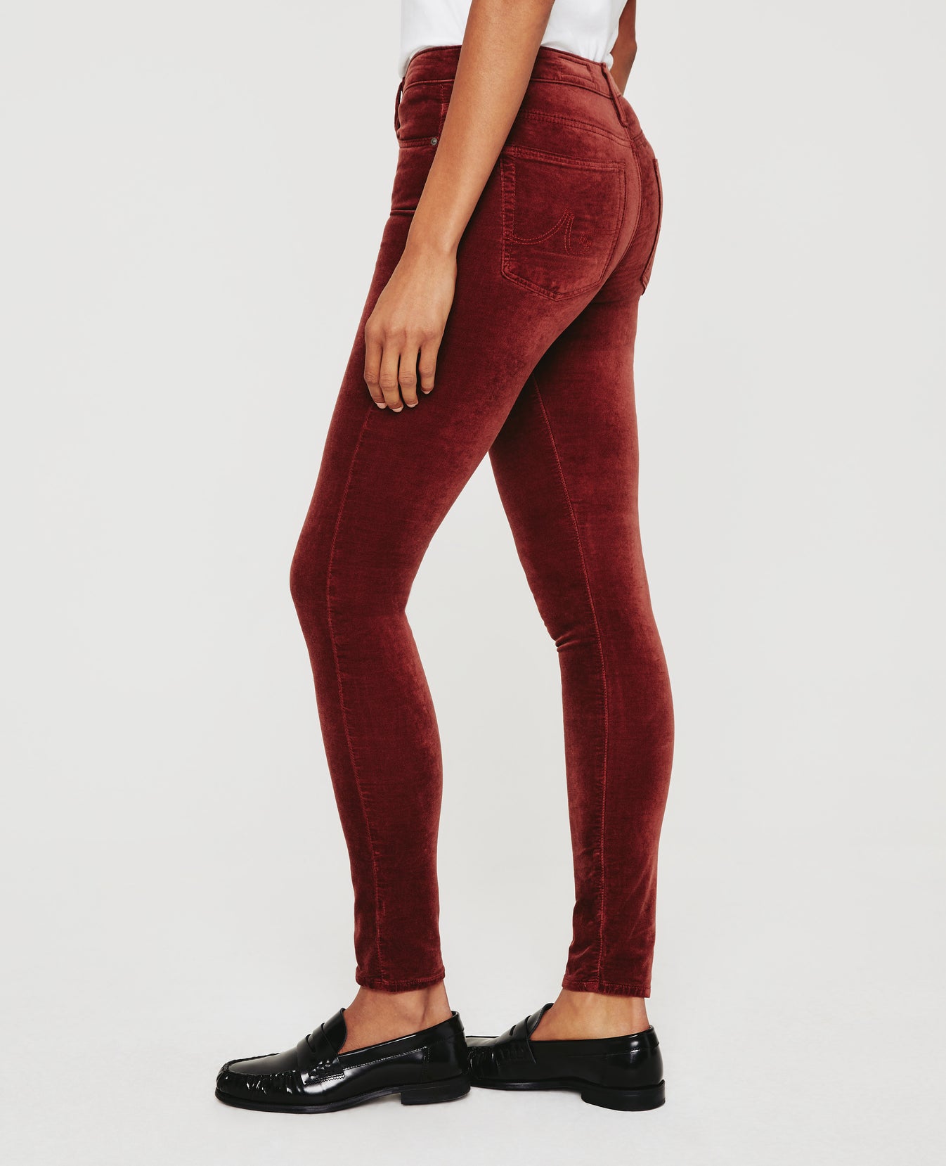 Farrah Skinny Dark Sangria Womens Bottom Photo 4