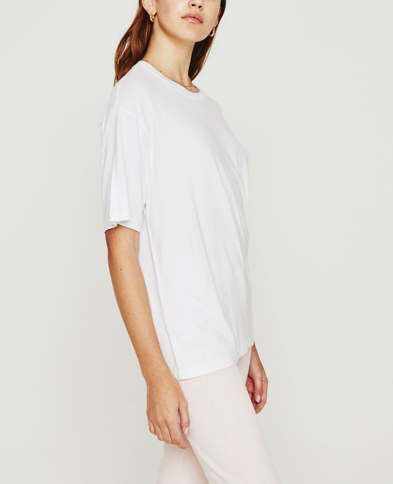 Karter Ex-Boyfriend True White Oversized Crew Neck Women Tops Photo 3