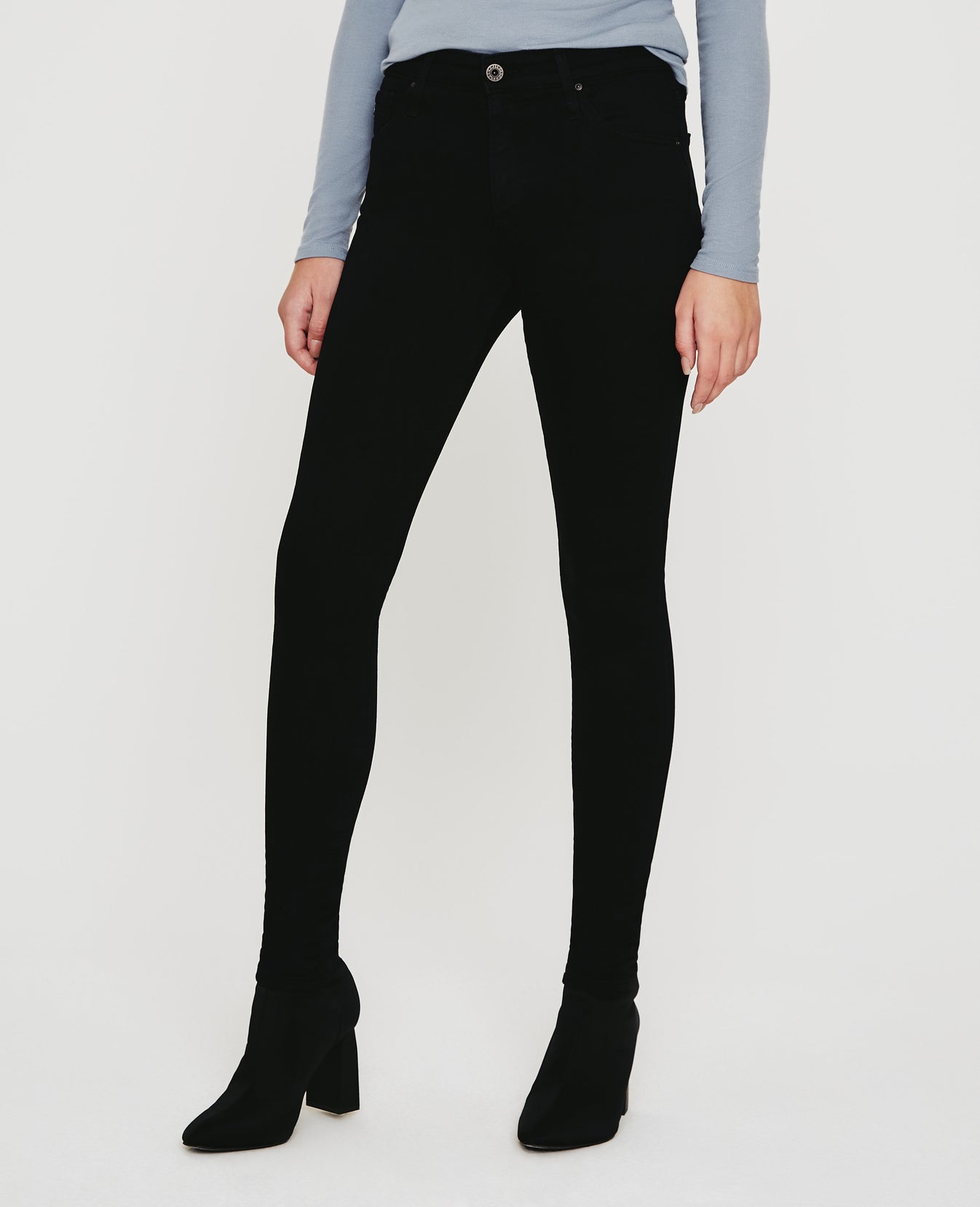 Farrah Skinny Opulent Black Womens Bottom Photo 2