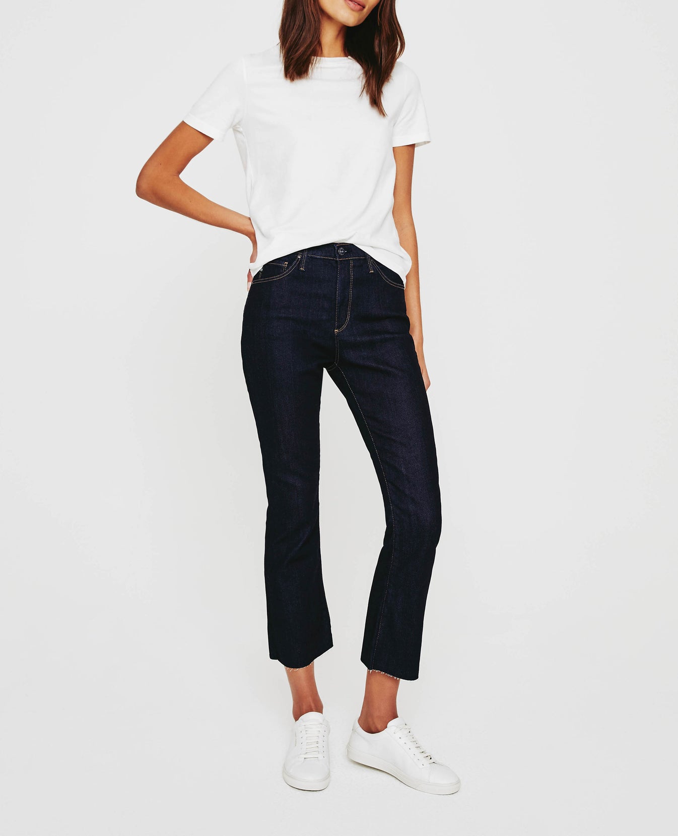 Jodi Crop Authentic High-Rise Flare Crop Women Bottoms Photo 1