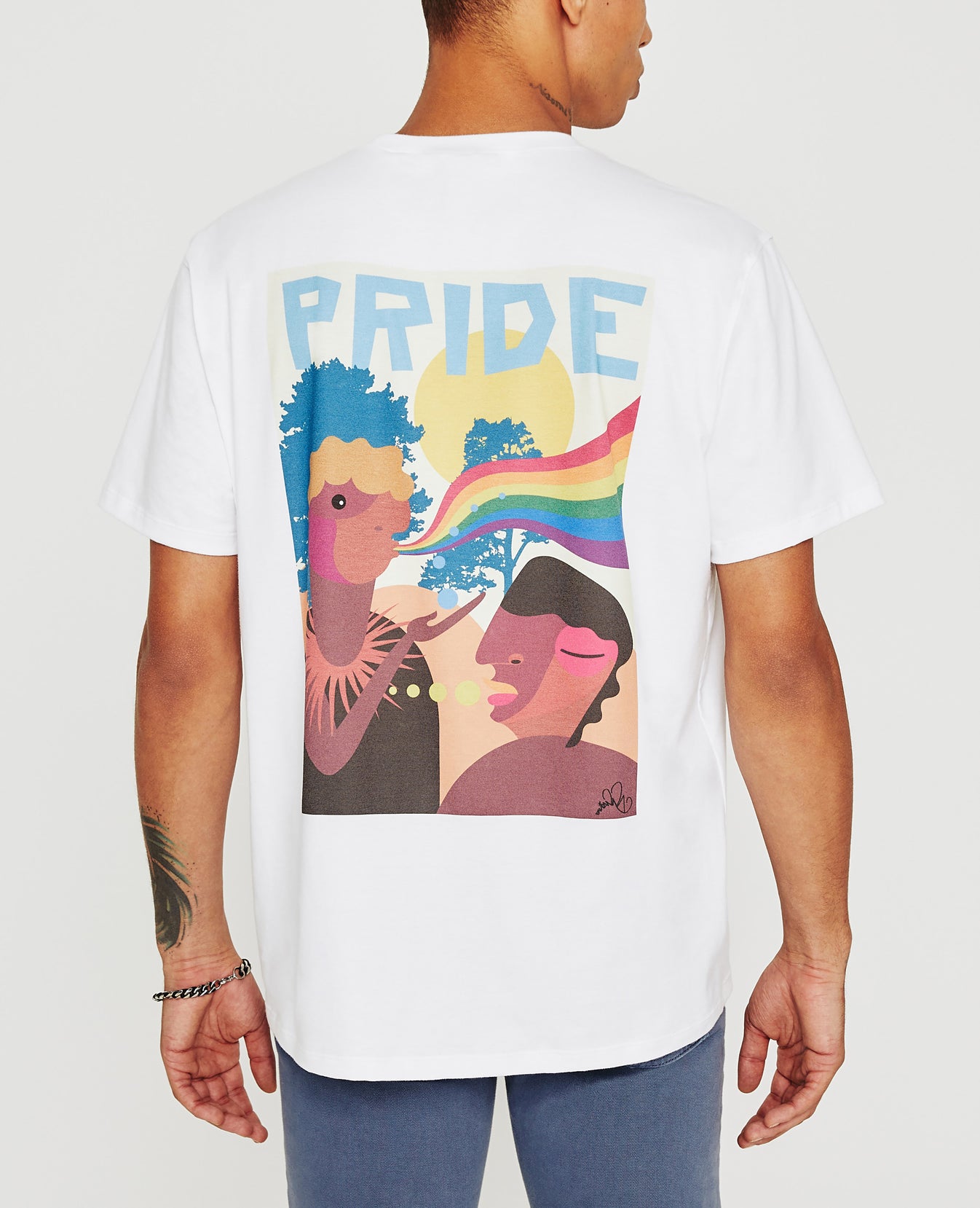 Bryce Crew Pride Is Belonging True White Mens Top Photo 2