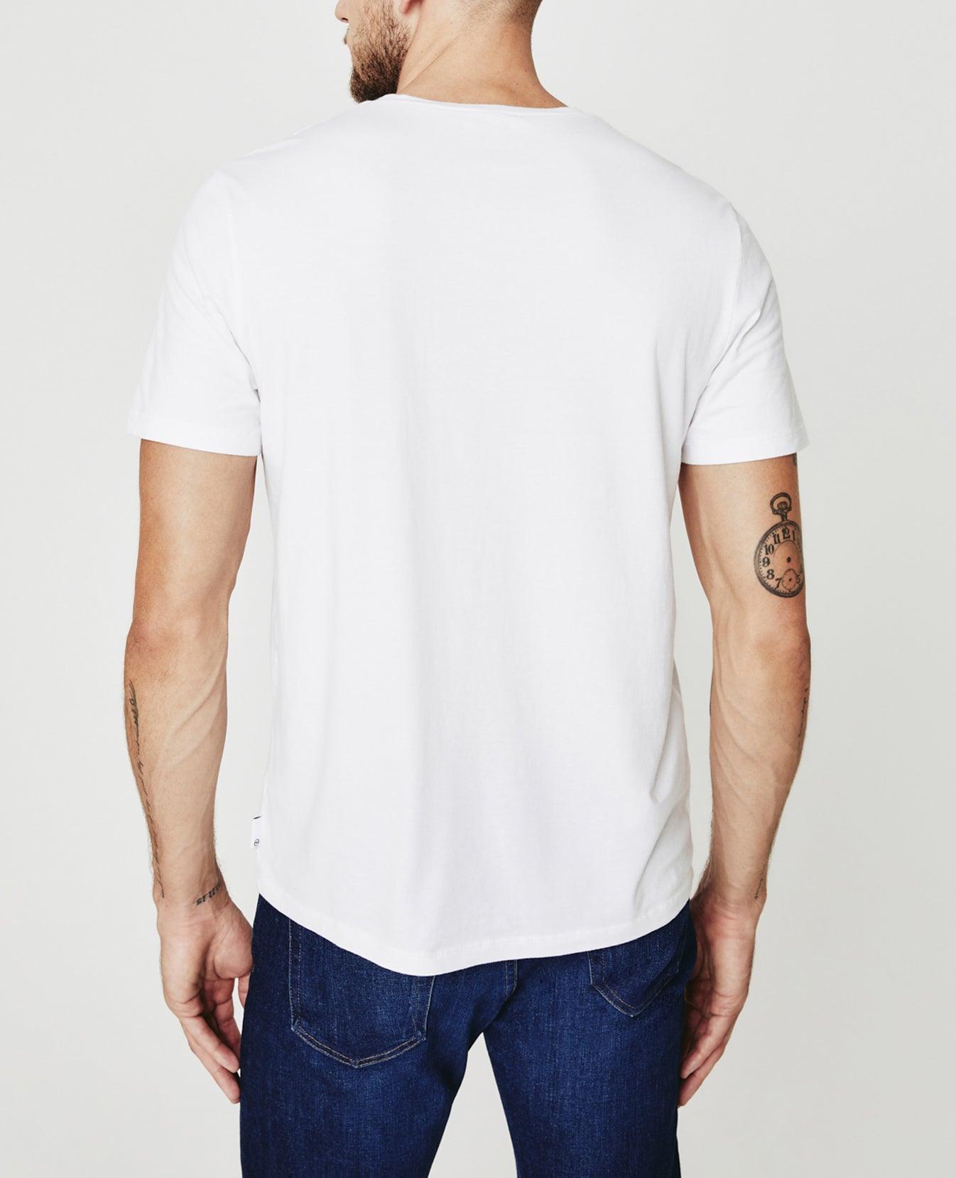 Bryce Vee True White Classic Fit Vee Men Tops Photo 4