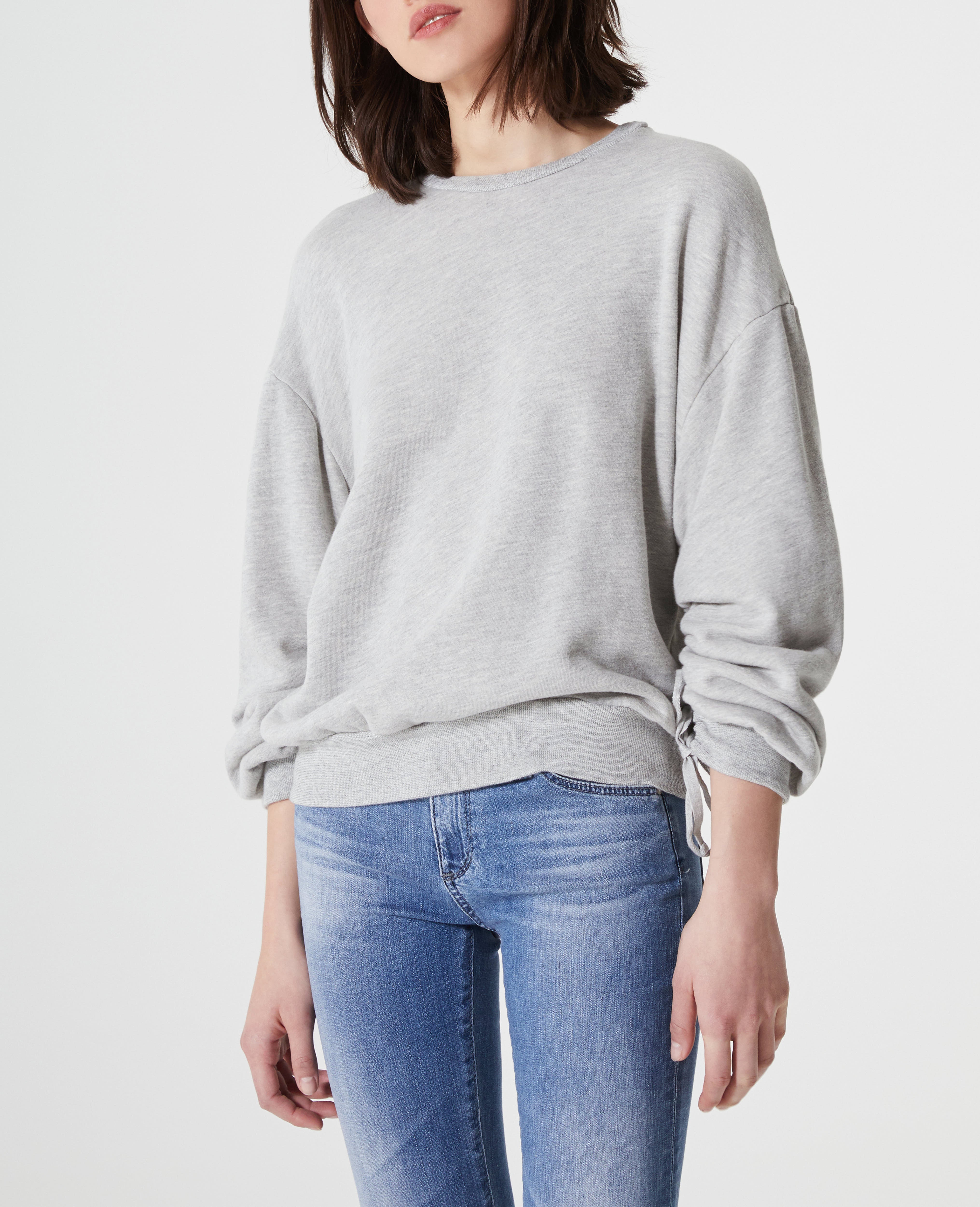 Sweat-Shirt Femme Uni Cream Heather Grey - Sweat-Shirt Basic BIO