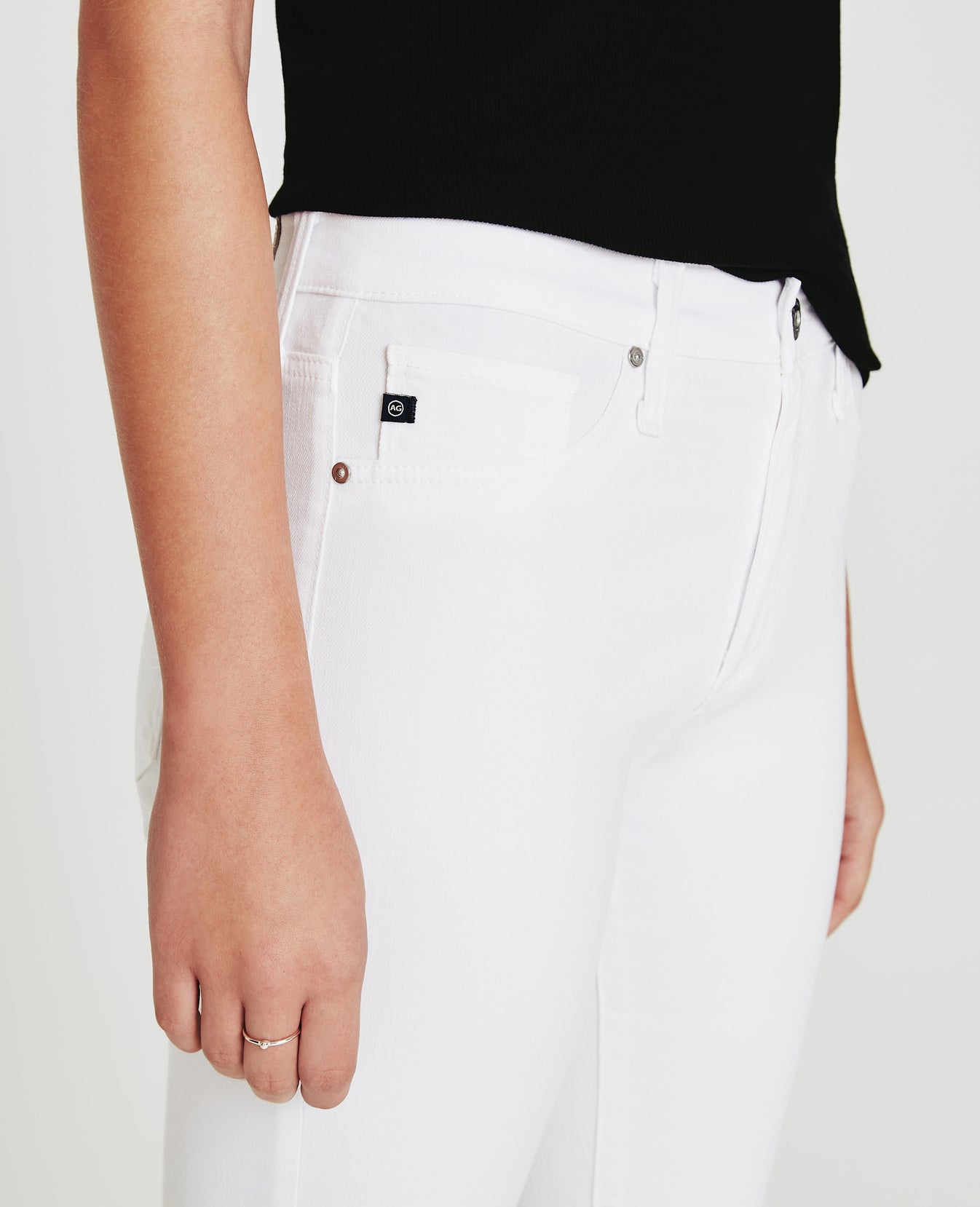 Farrah Skinny White Womens Bottom Photo 3