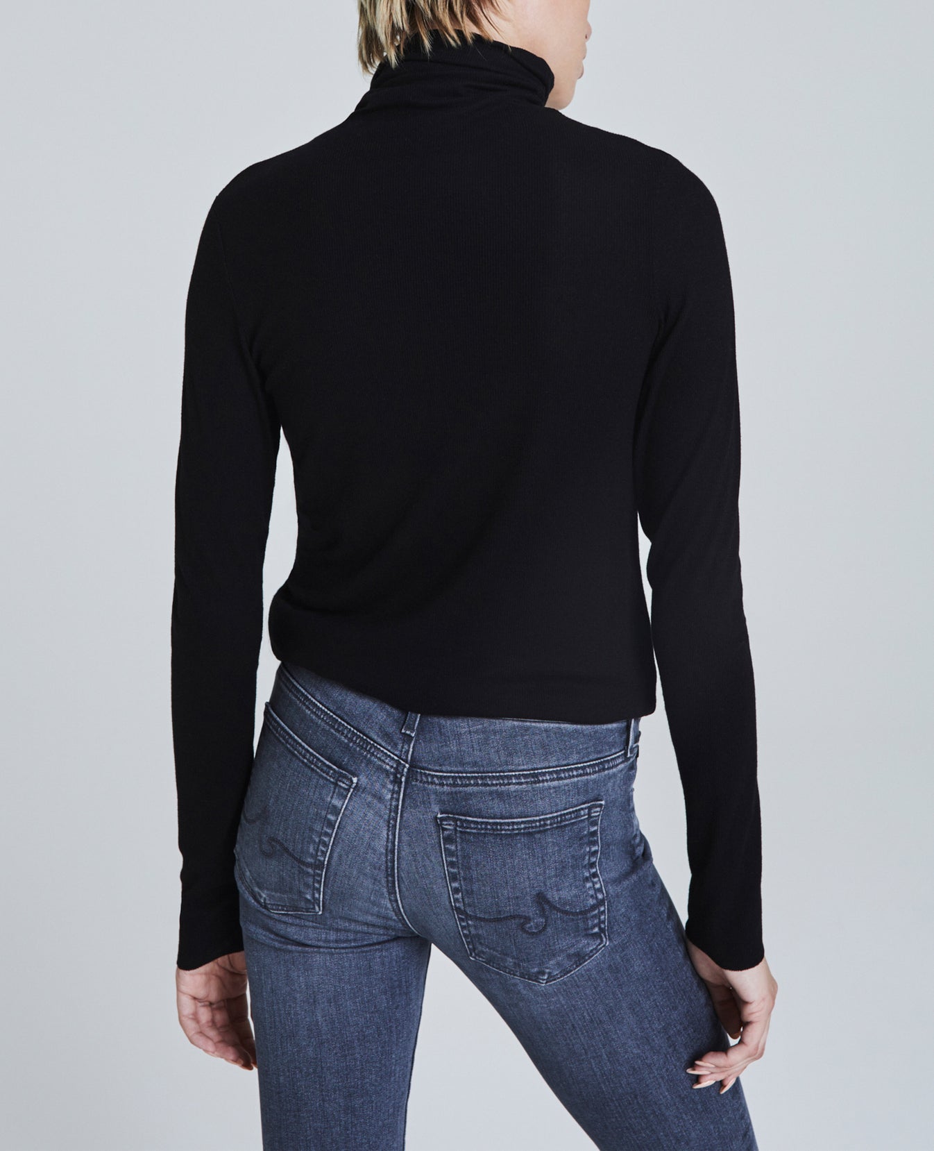 Chels Turtleneck True Black Slim Turtleneck Women Tops Photo 3