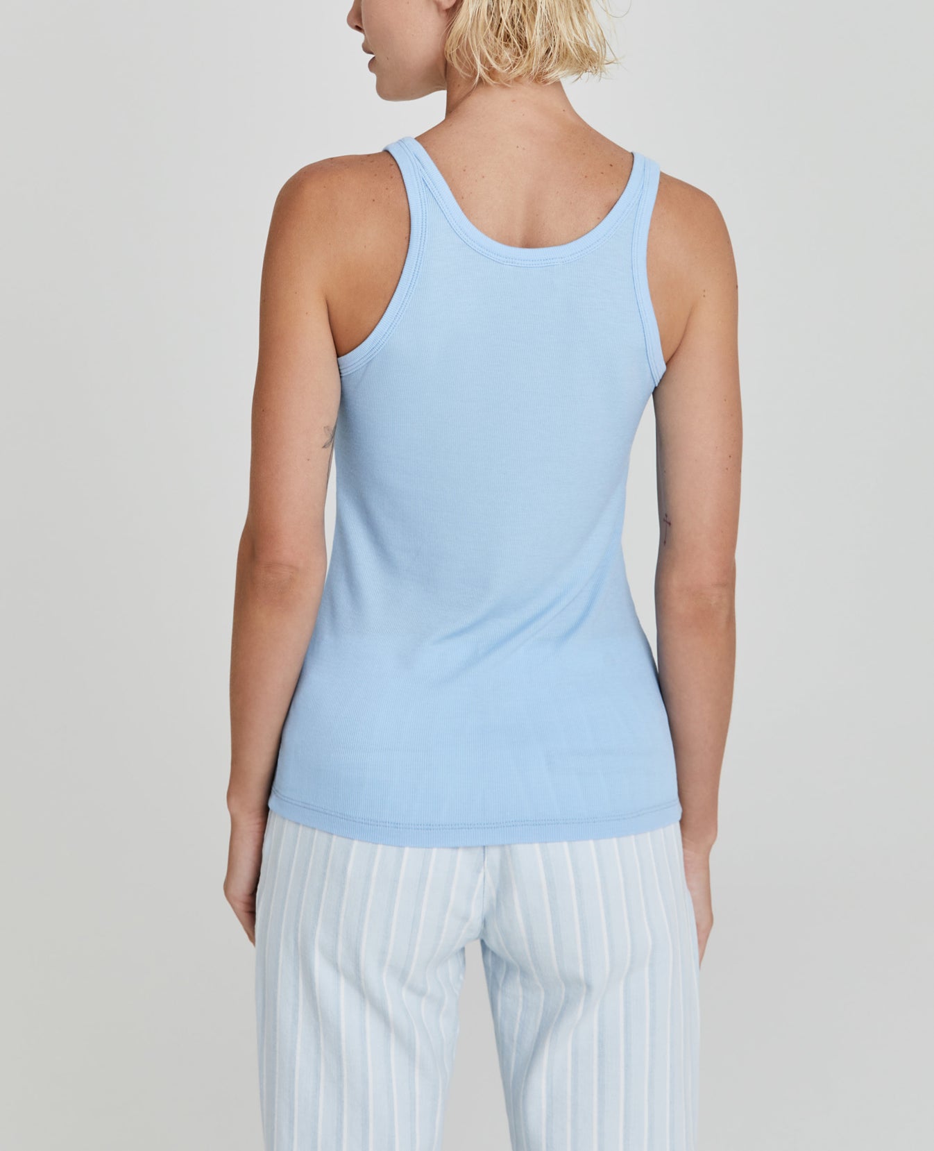 Jagger Tank Misty Blue Classic Tank Women Tops Photo 2