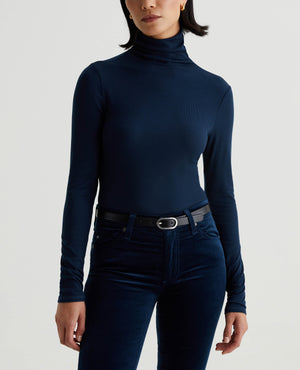 Chels Turtleneck Atlantic Night Womens Top Photo 1